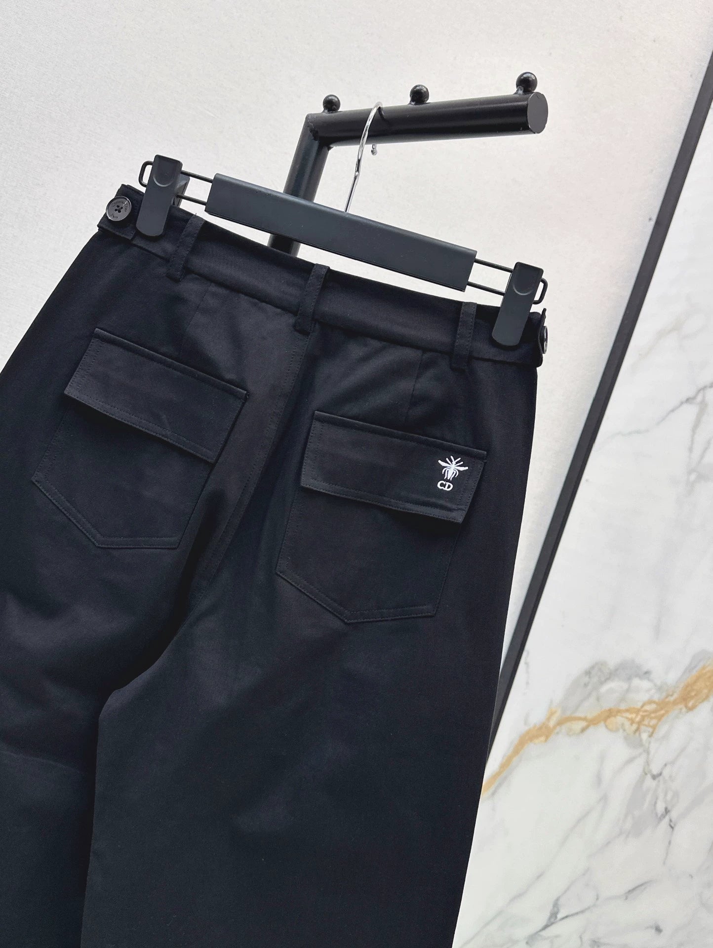 D 25Ss Early Fall New Elastic Waist Straight-Leg Pants