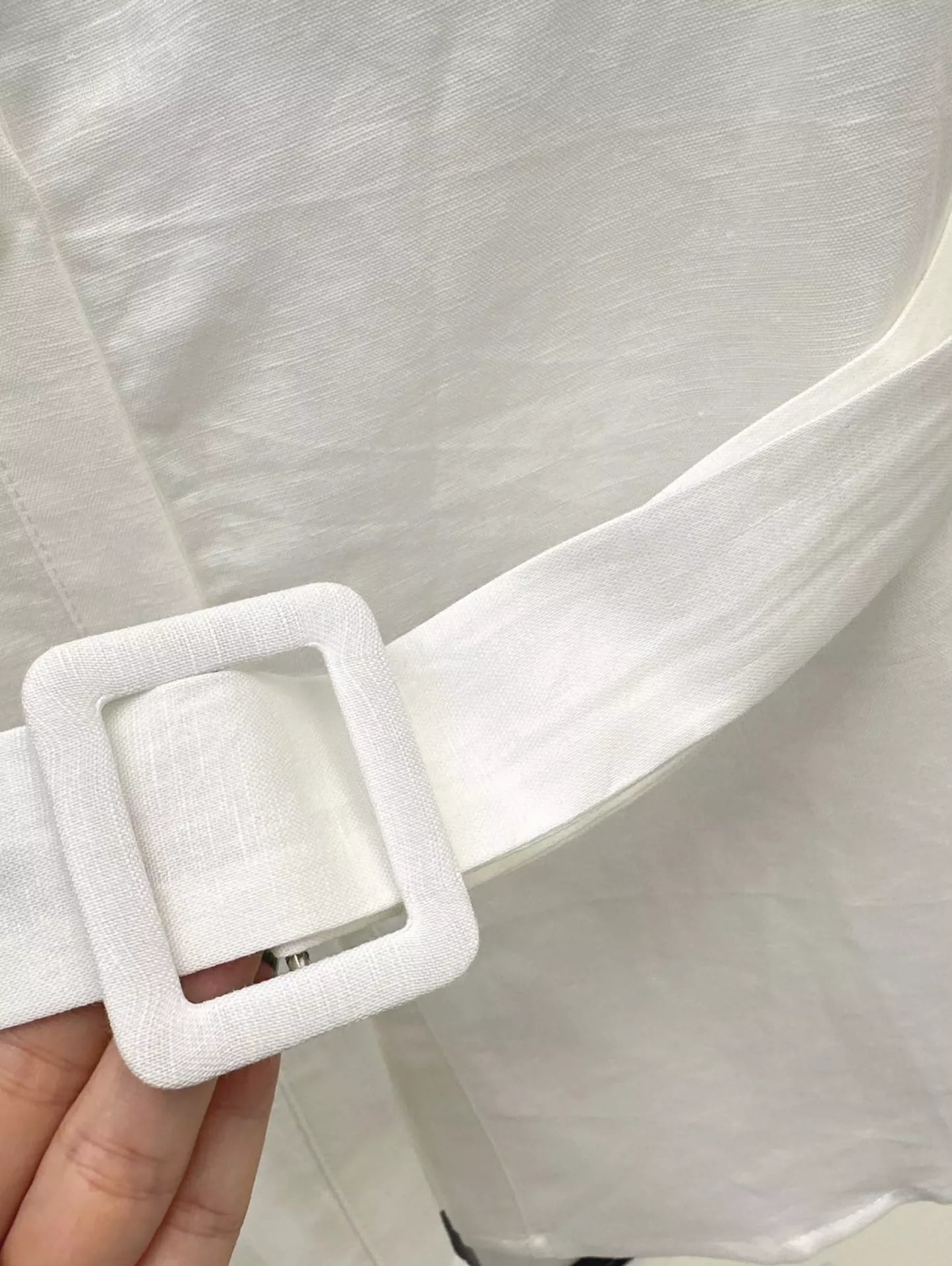 LO 25 spring and summer new dopamine color cotton linen tie waist sleeveless shirt