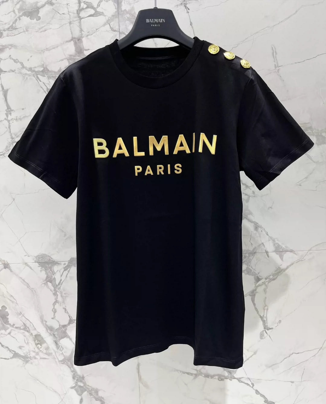 BA 25 New Button Embellished Printed T-Shirt