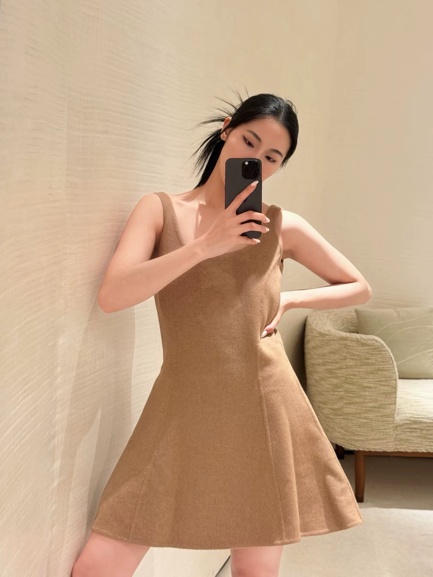 L 25 woolen vest dress