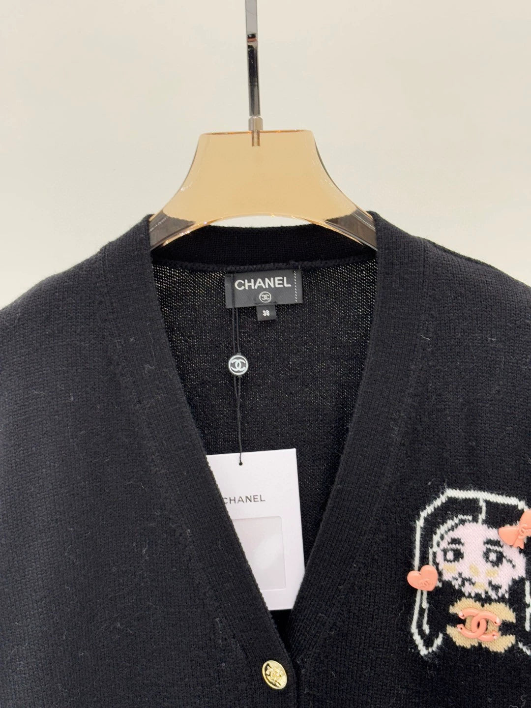 C 25 Spring/Summer New Style Girls Logo Casual Knit Cardigan