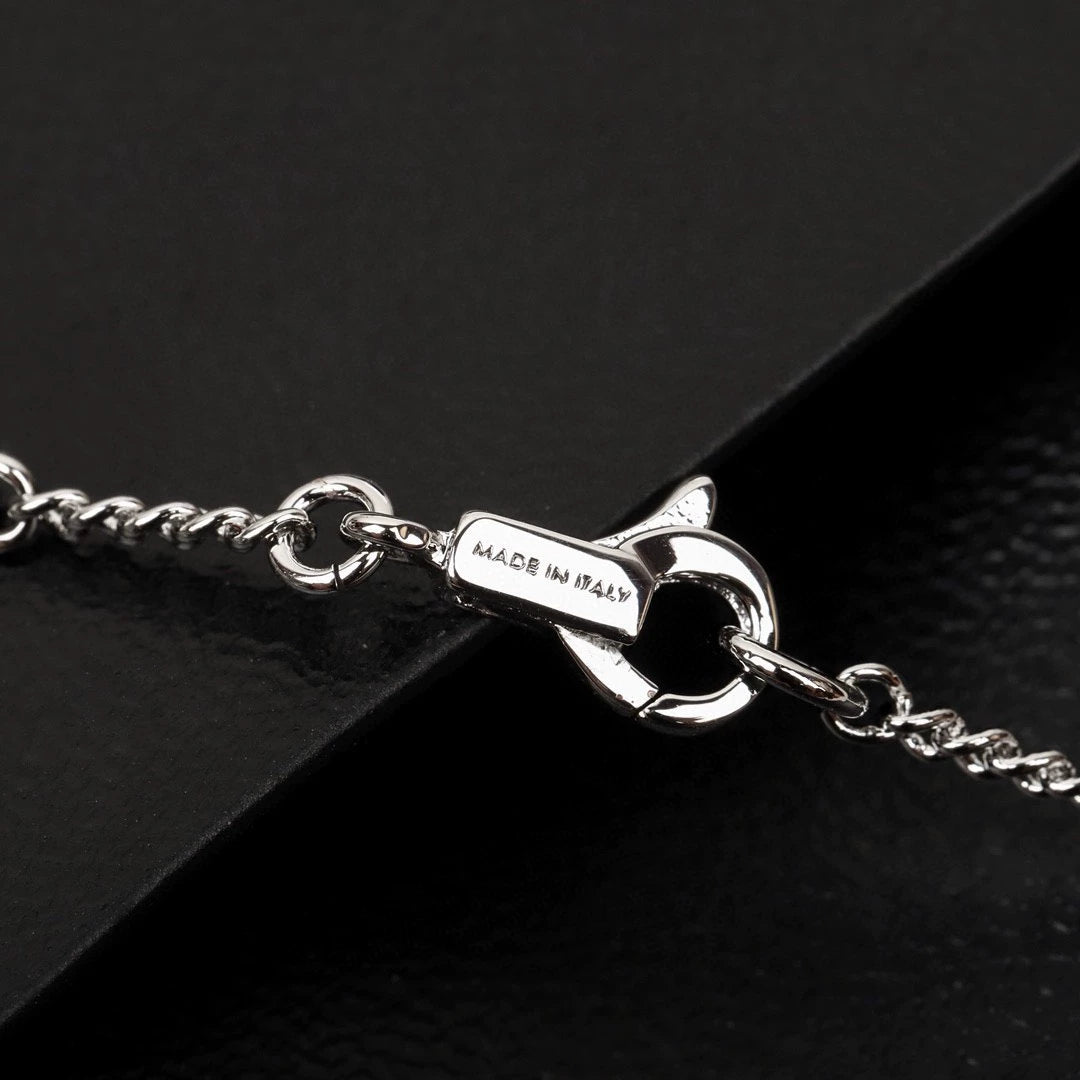 CE 25 Gold necklace with full diamond logo and Arc de Triomphe logo
