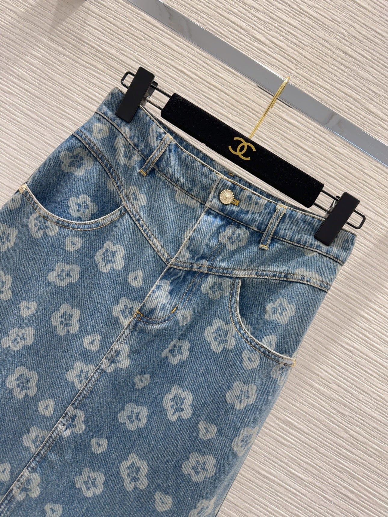 C 25SS new stylish denim long skirt