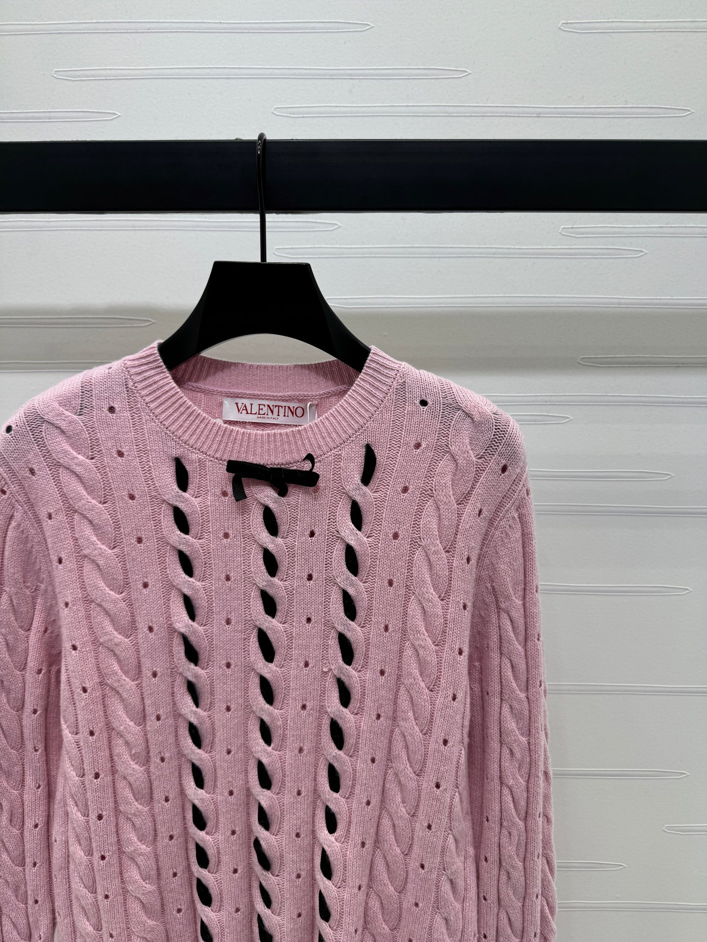 V 25 Early Fall Braided Knitted Pullover Long Sleeve Sweater