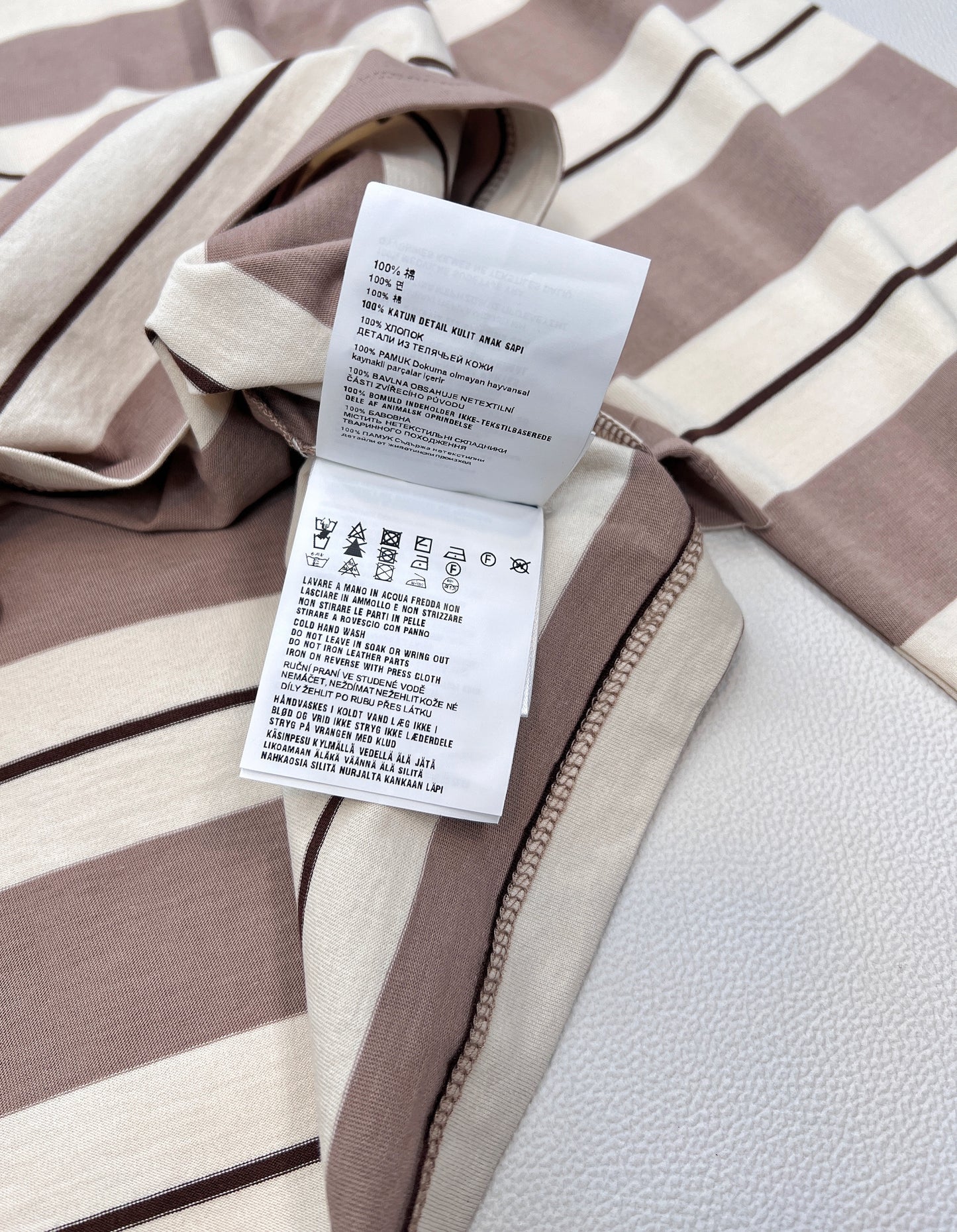 M 25Ss Spring and Summer new logo contrast stripe lapel contrast long-sleeved T-shirt