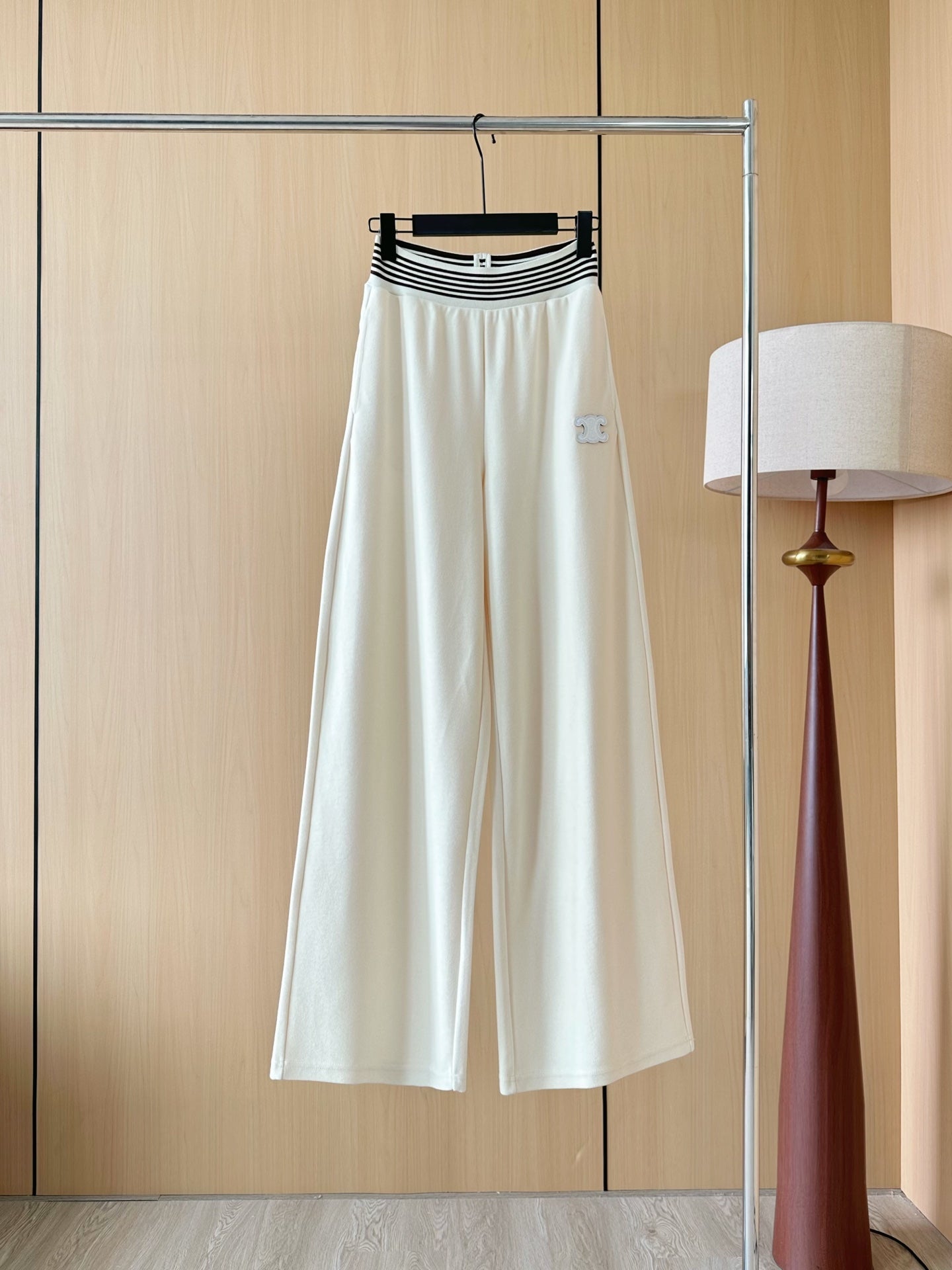 CE 25 Ribbed elastic waist sports pants