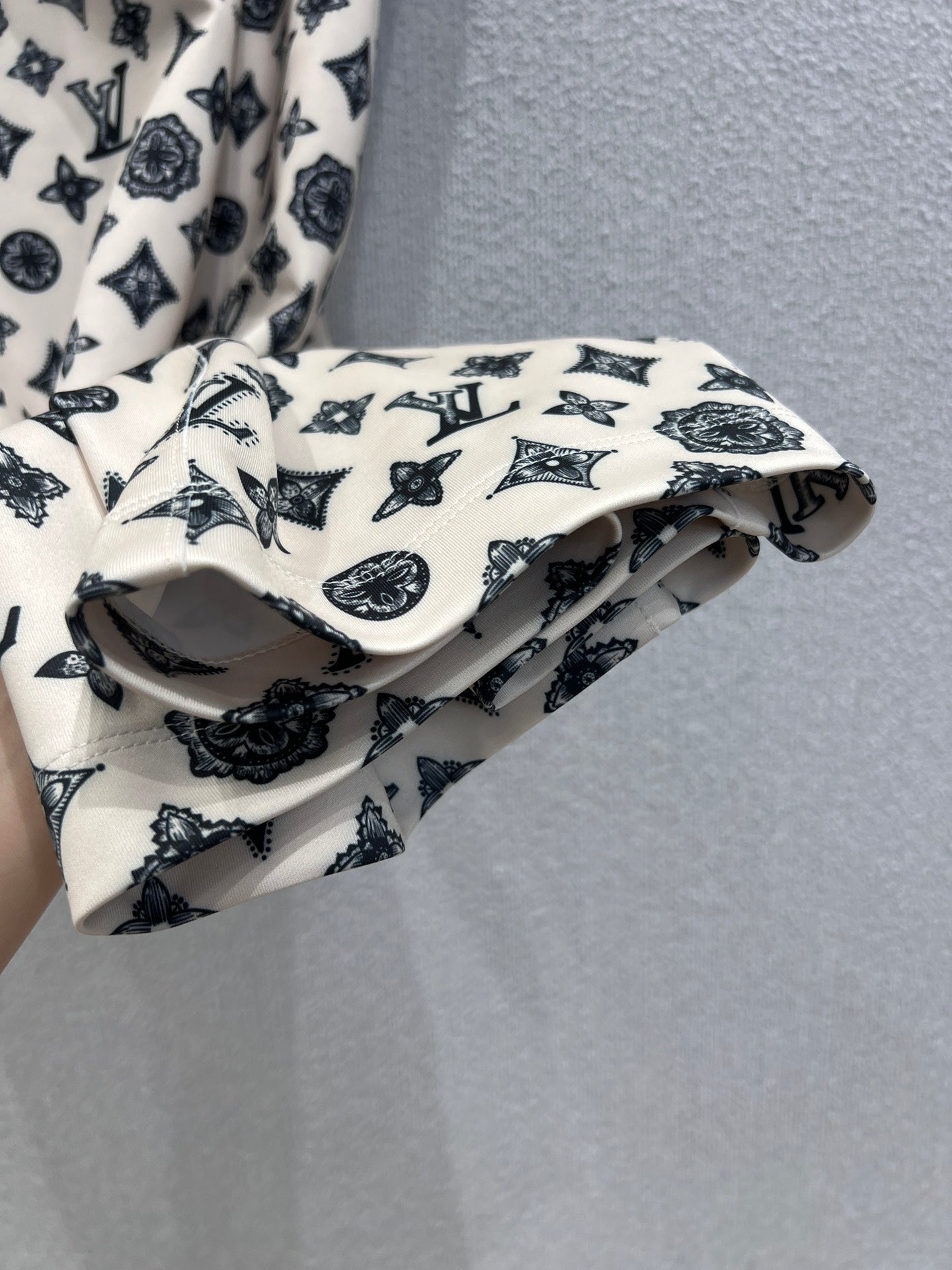 L 25Ss Spring and Summer New Classic Full Printed Old Flower Dress