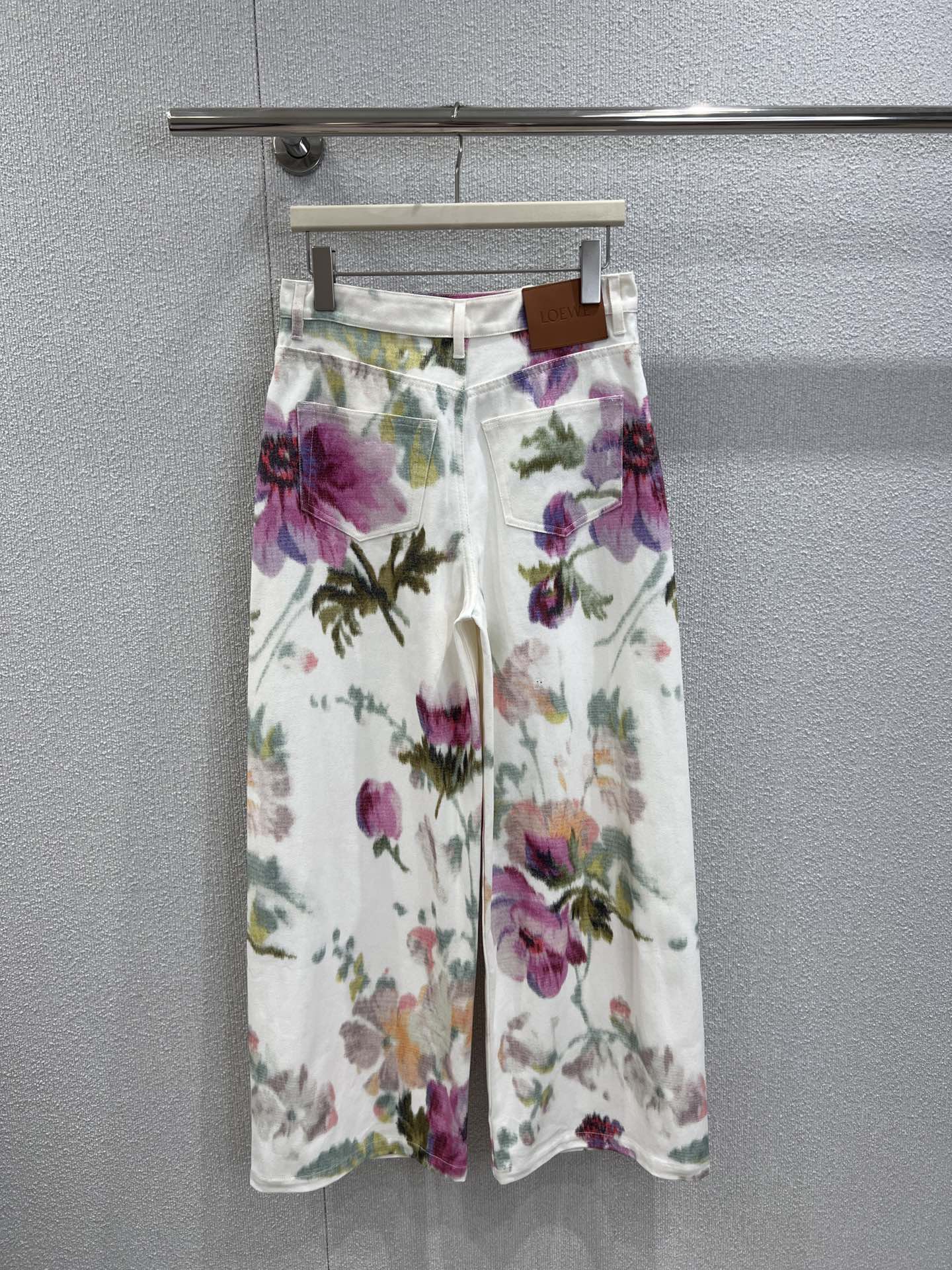 LO 25FW Early Autumn New Arrival Paula's Series Romantic Print Denim Pants