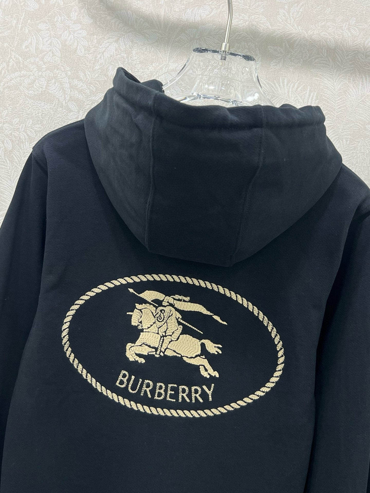BU 25 Hooded drawstring zipper jacket and pants set