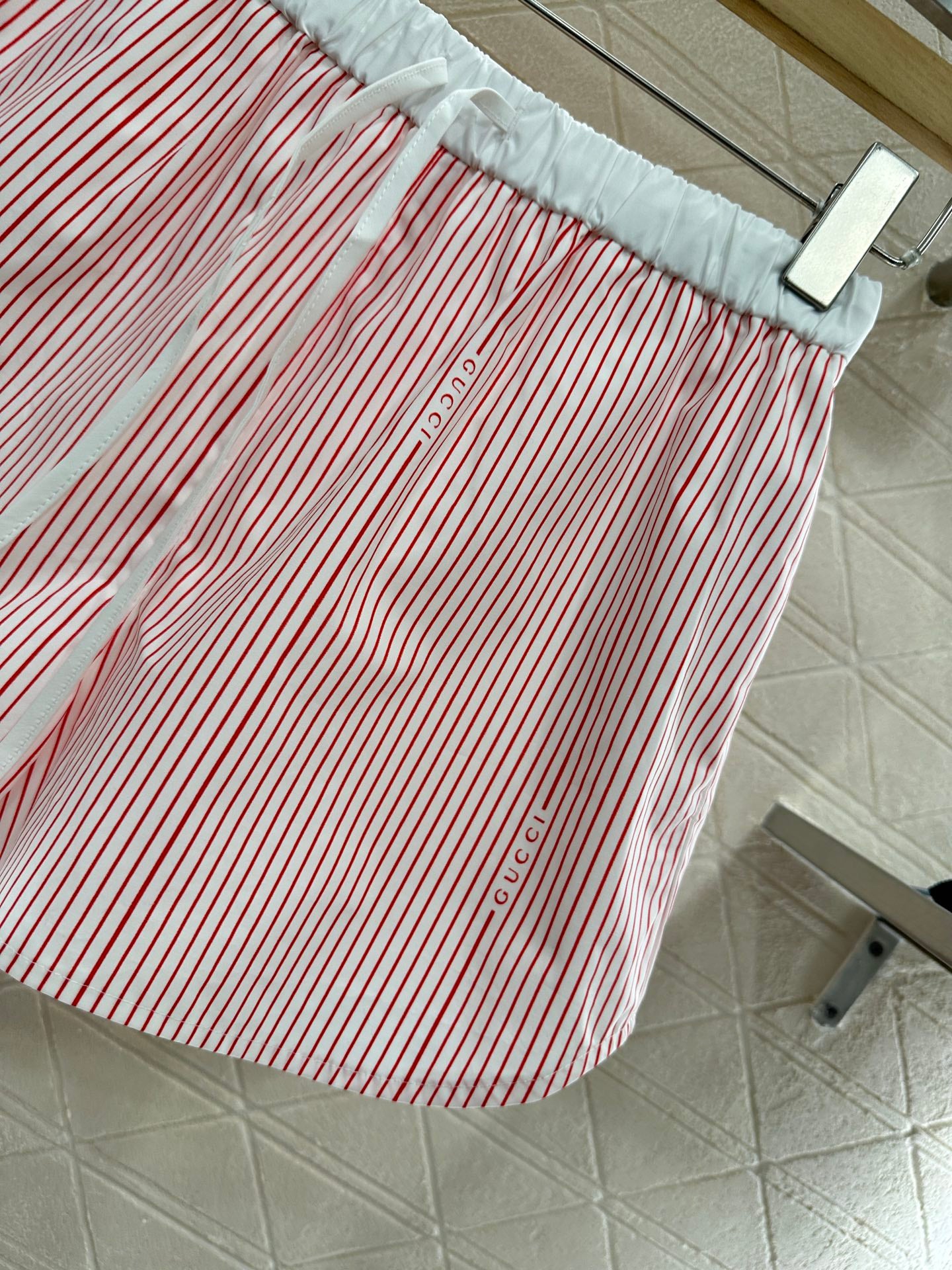 G 25 Striped Mid Sleeve Shorts
