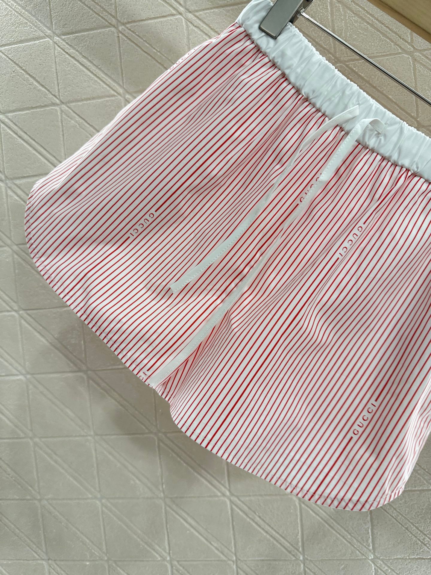 G 25 Striped Mid Sleeve Shorts