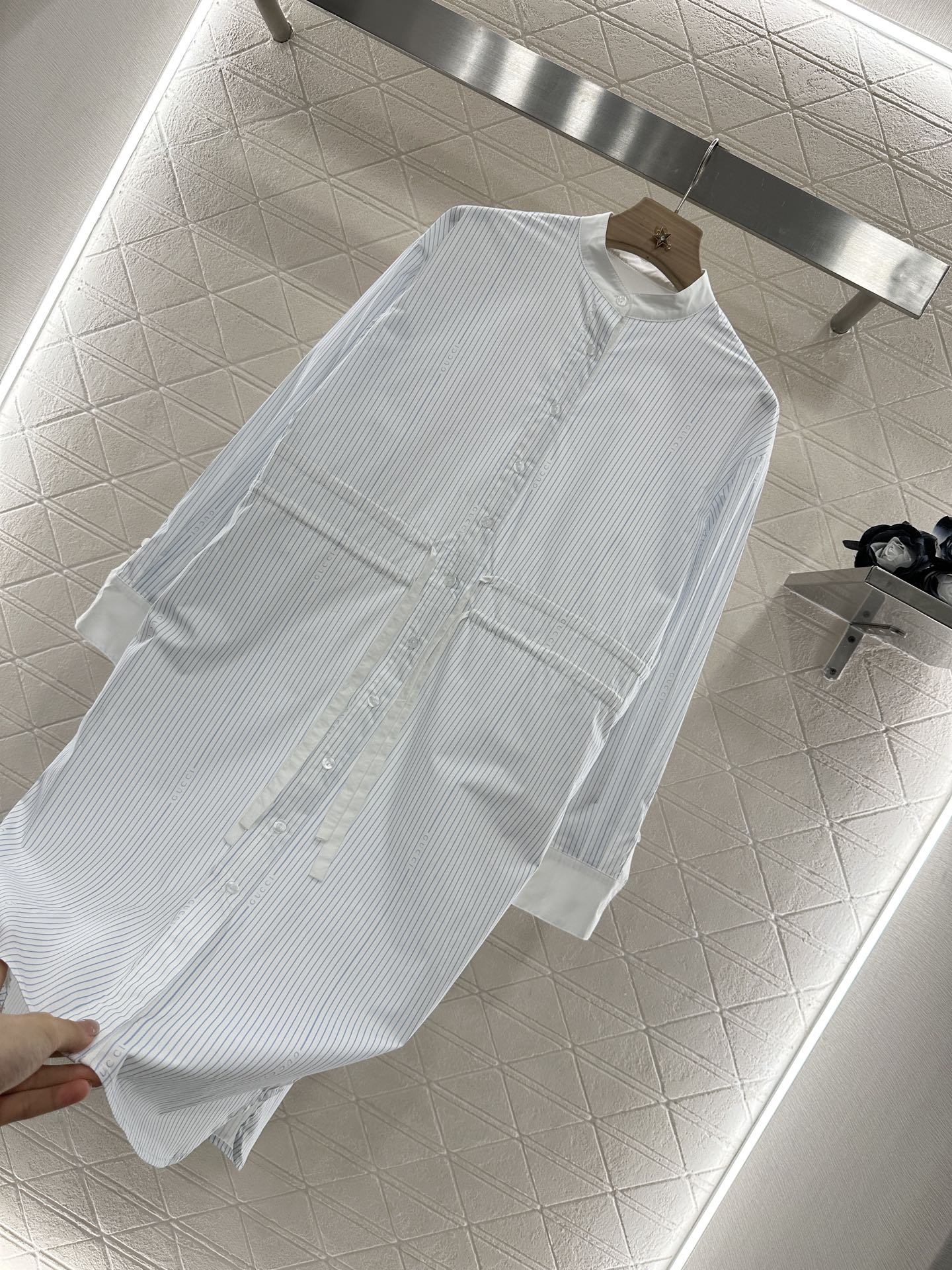 G 25 Striped Long Sleeve Dress