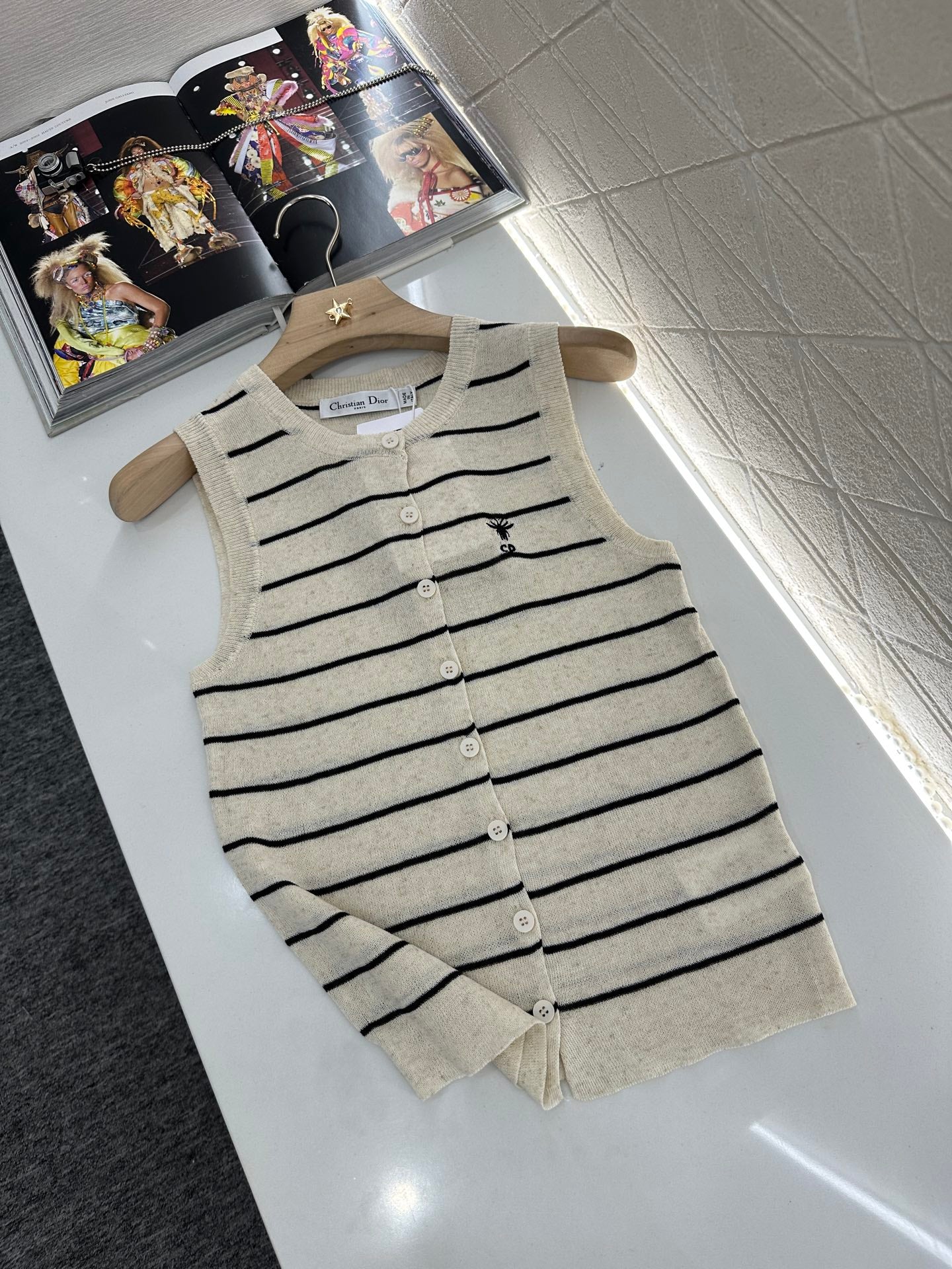 D 25 Shawl two-piece knitted top