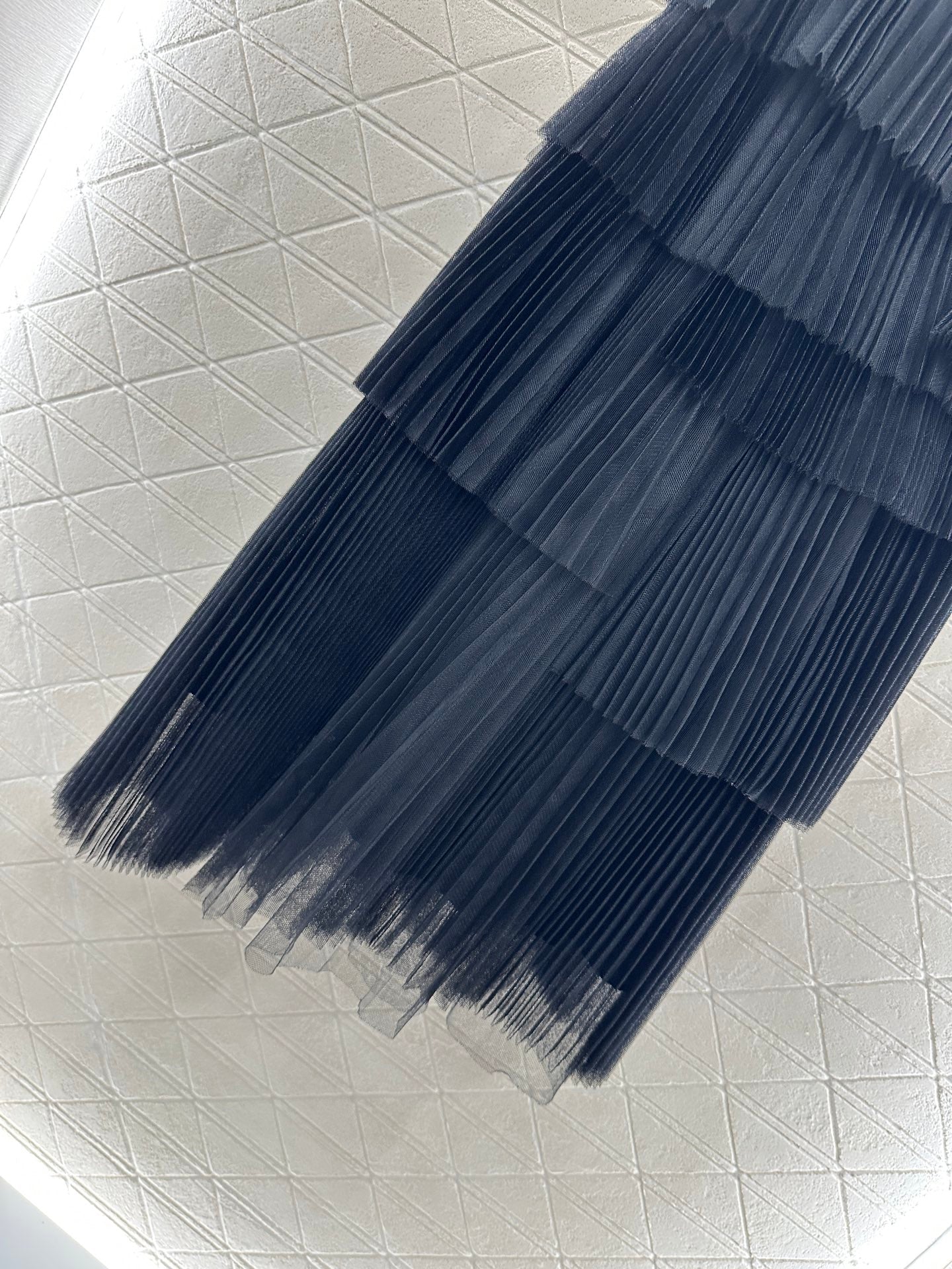 D 25 High waist cake multi-layer long gauze skirt