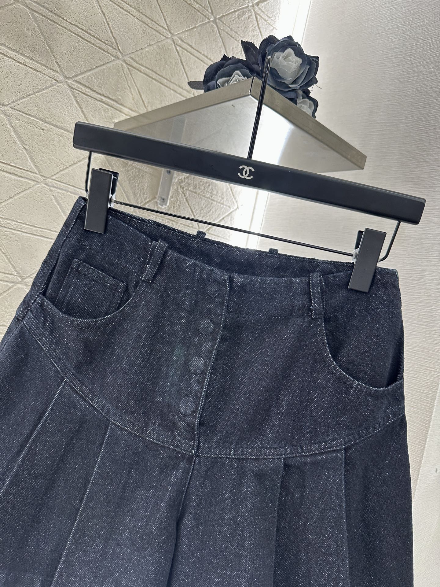 F 25 Retro Denim Jacket and Skirt Set