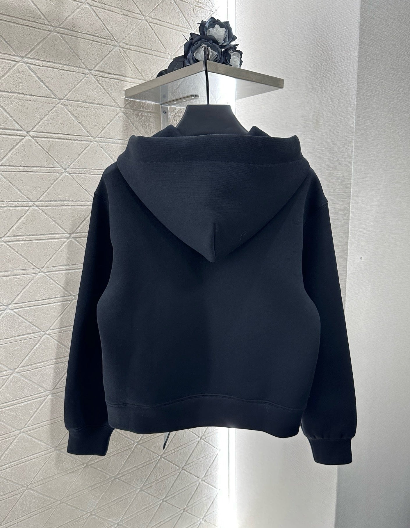 L 25 Hooded silk scarf sweatshirt skirt set