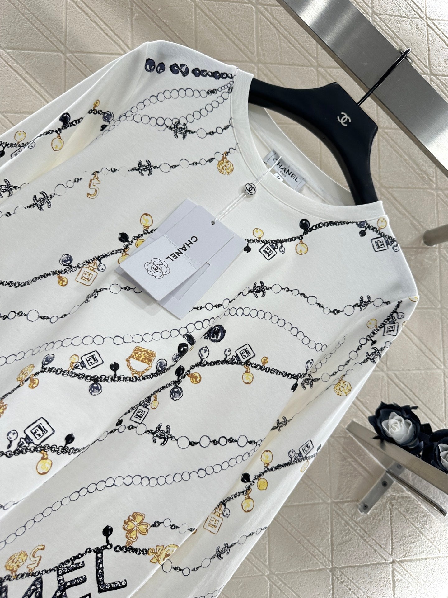C 25 Printed Crew Neck Long Sleeve