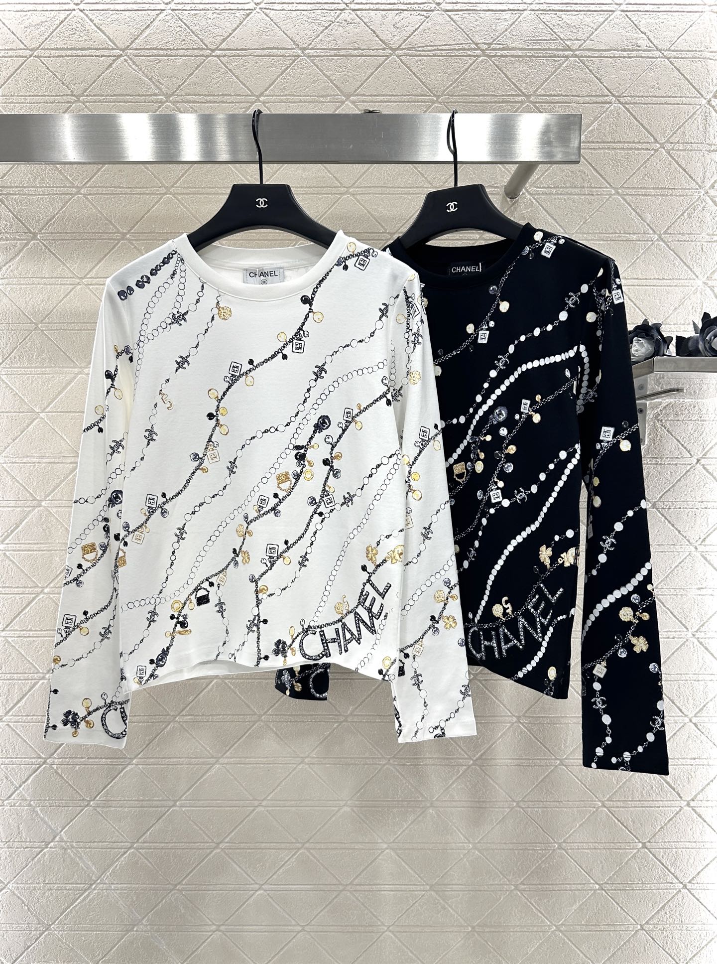 C 25 Printed Crew Neck Long Sleeve