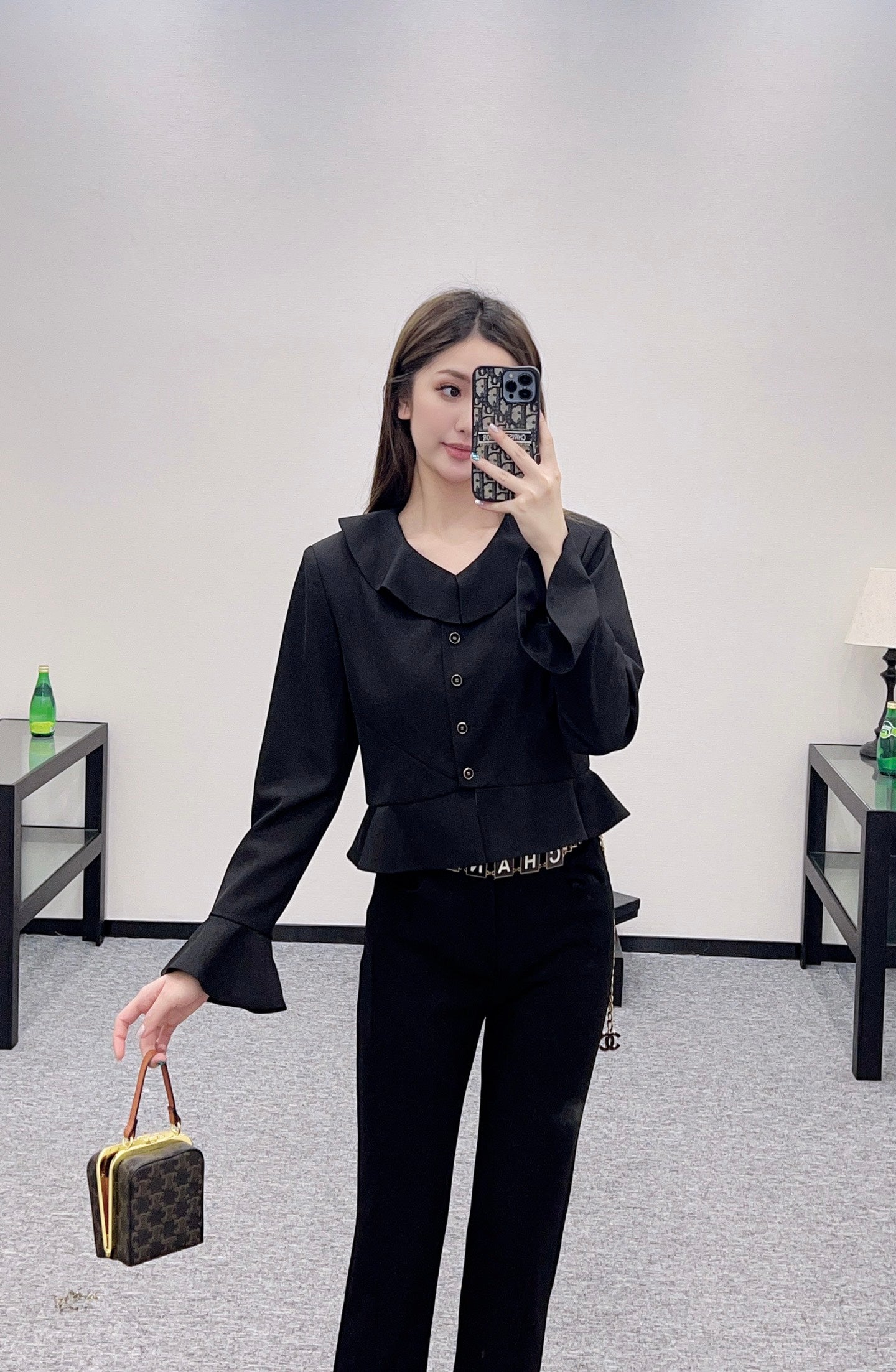C 25 Ruffled Lace Shirt