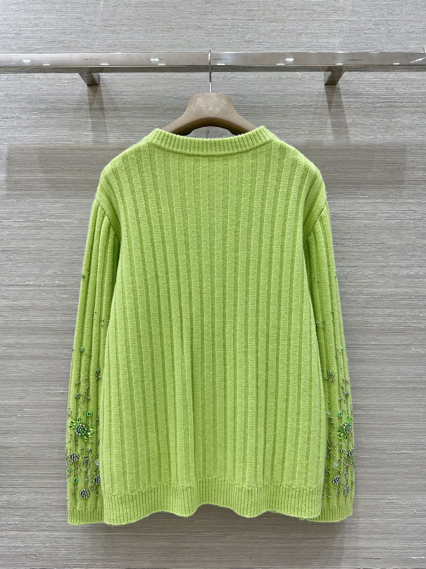 G 25 new autumn and winter products, heavy beaded embroidered cashmere cardigan
