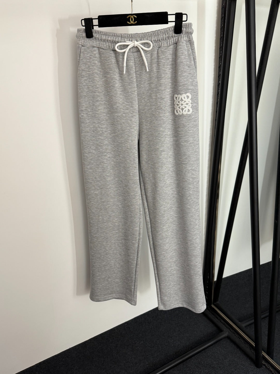 LO 25 New Logo Embroidery Long Sleeve Pullover Sweatshirt + Casual Long Pants Sports Suit