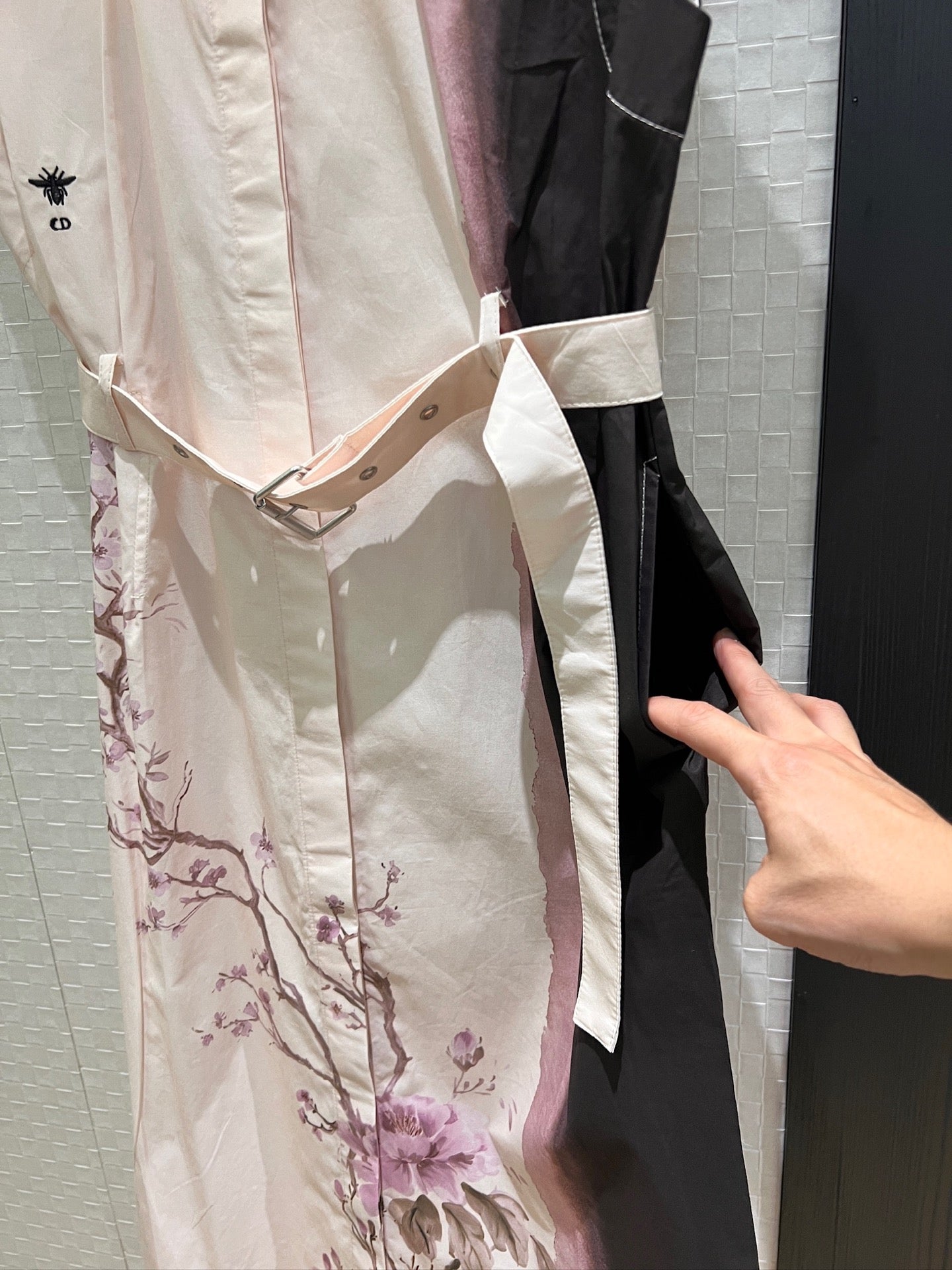 D 25 New 🌸 Early Fall Collection Chinese Cherry Blossom Ink Print Flip Neck Dresses