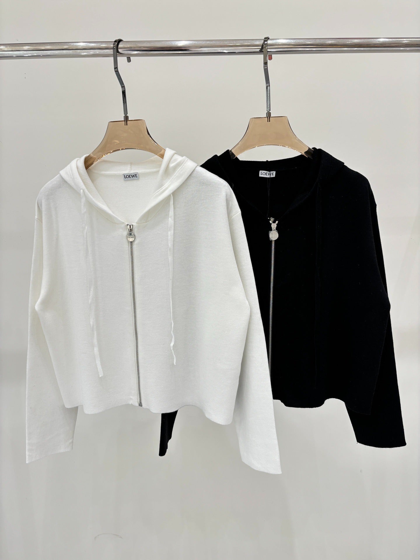 LO 25 Jacquard Hooded Casual Knit Cardigan