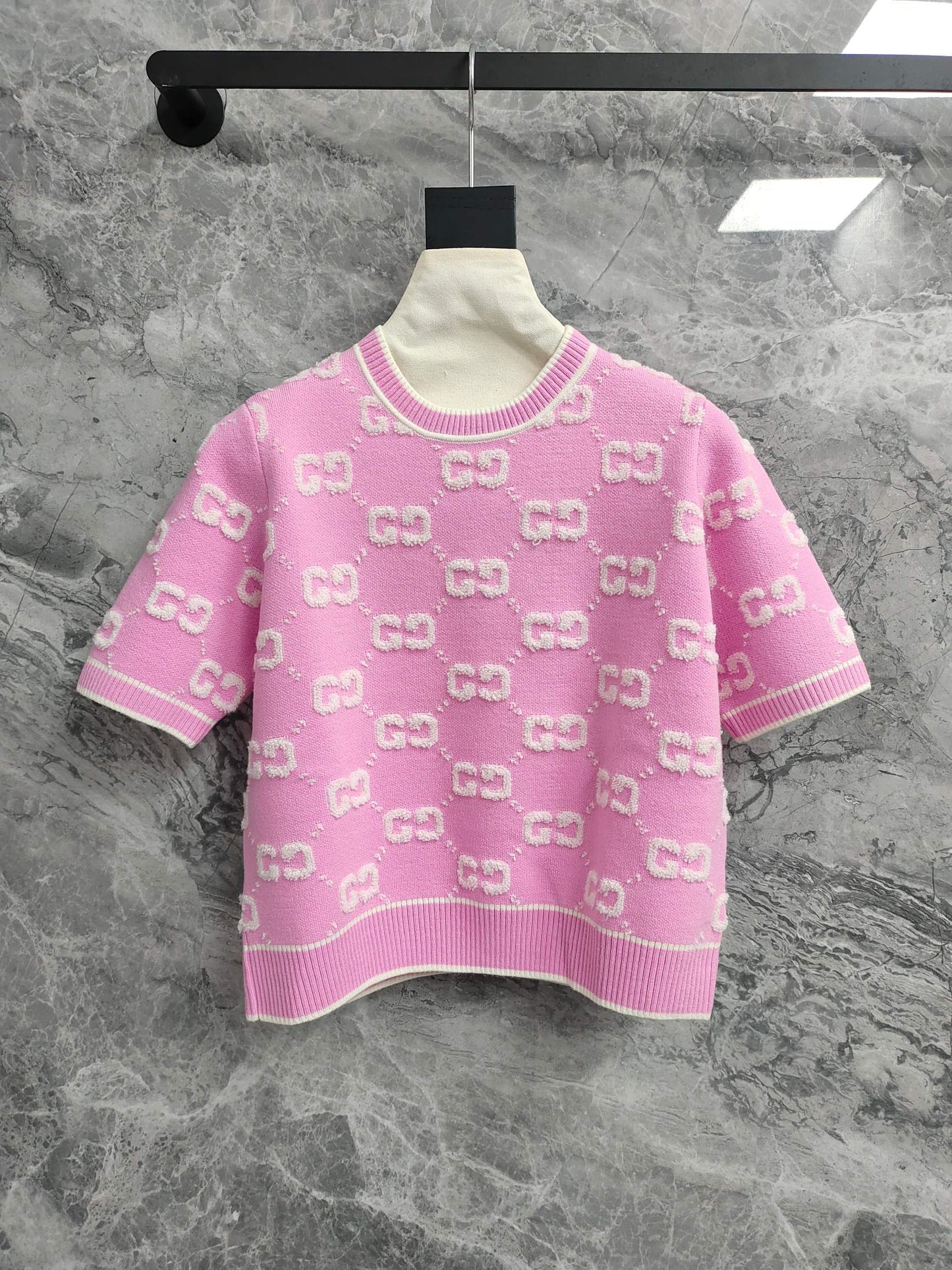 G 25 Wool Short Sleeve Top