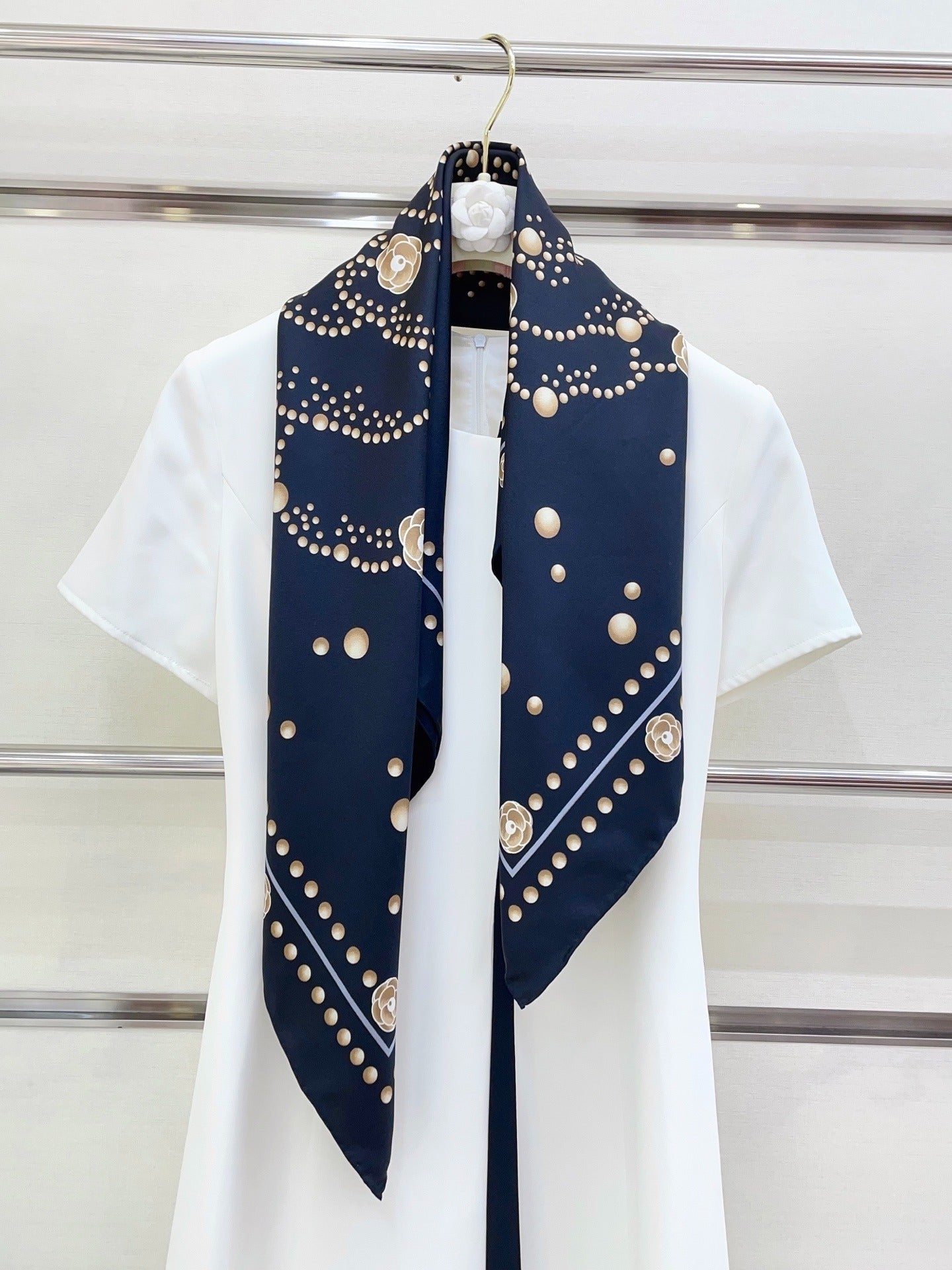 C 25 Twill Silk Scarf