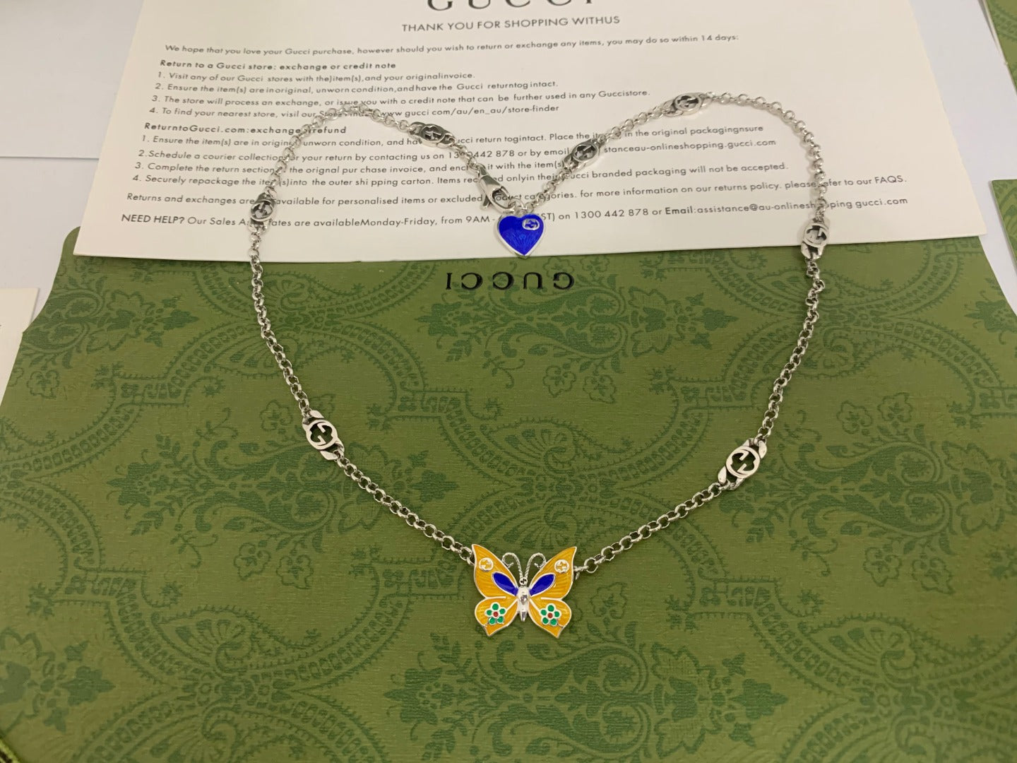 G 25 Butterfly Necklace