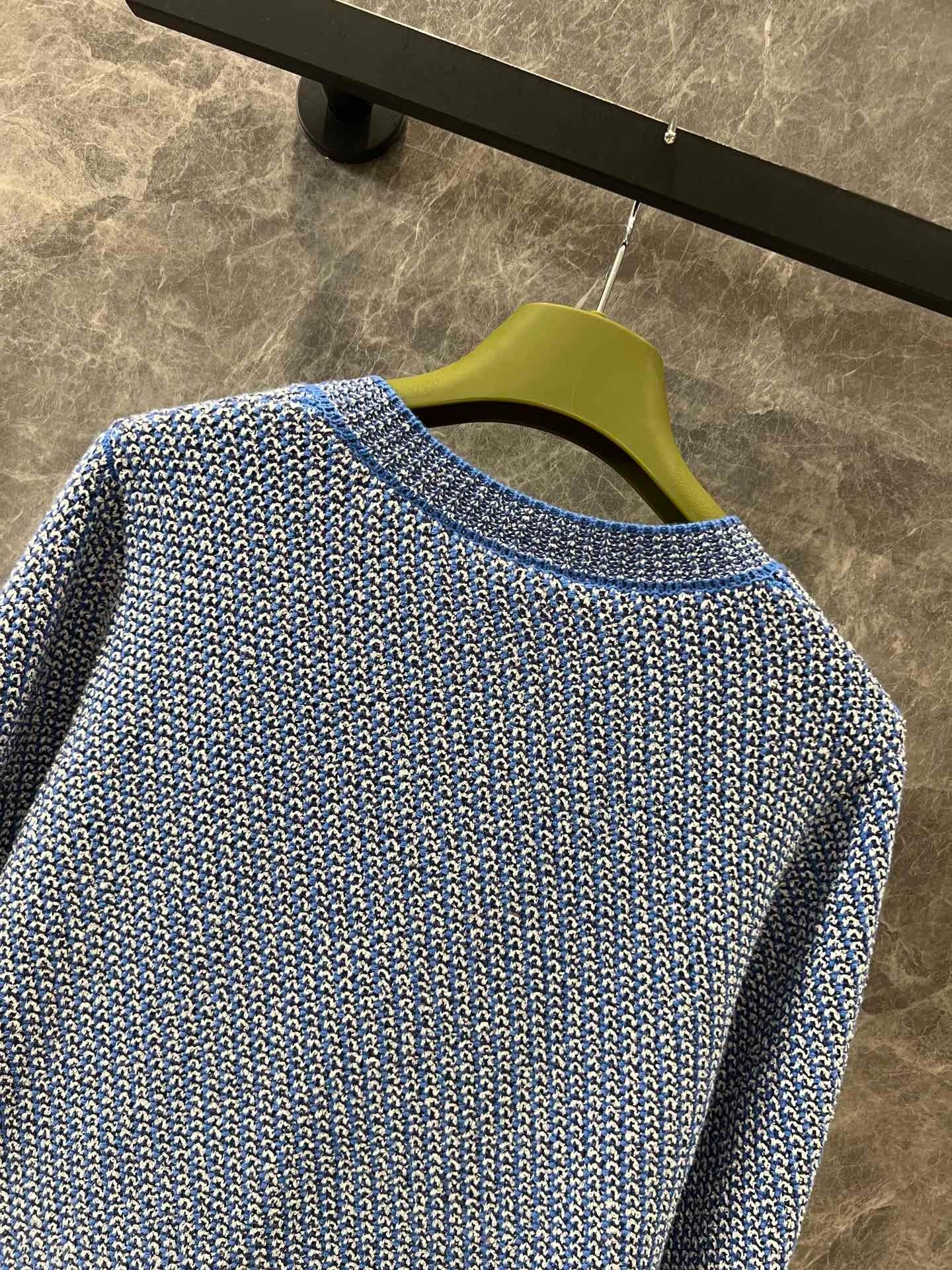 g 25Ss Spring and Summer New Products Retro Twisted Colored Yarn Knitted Cardigan