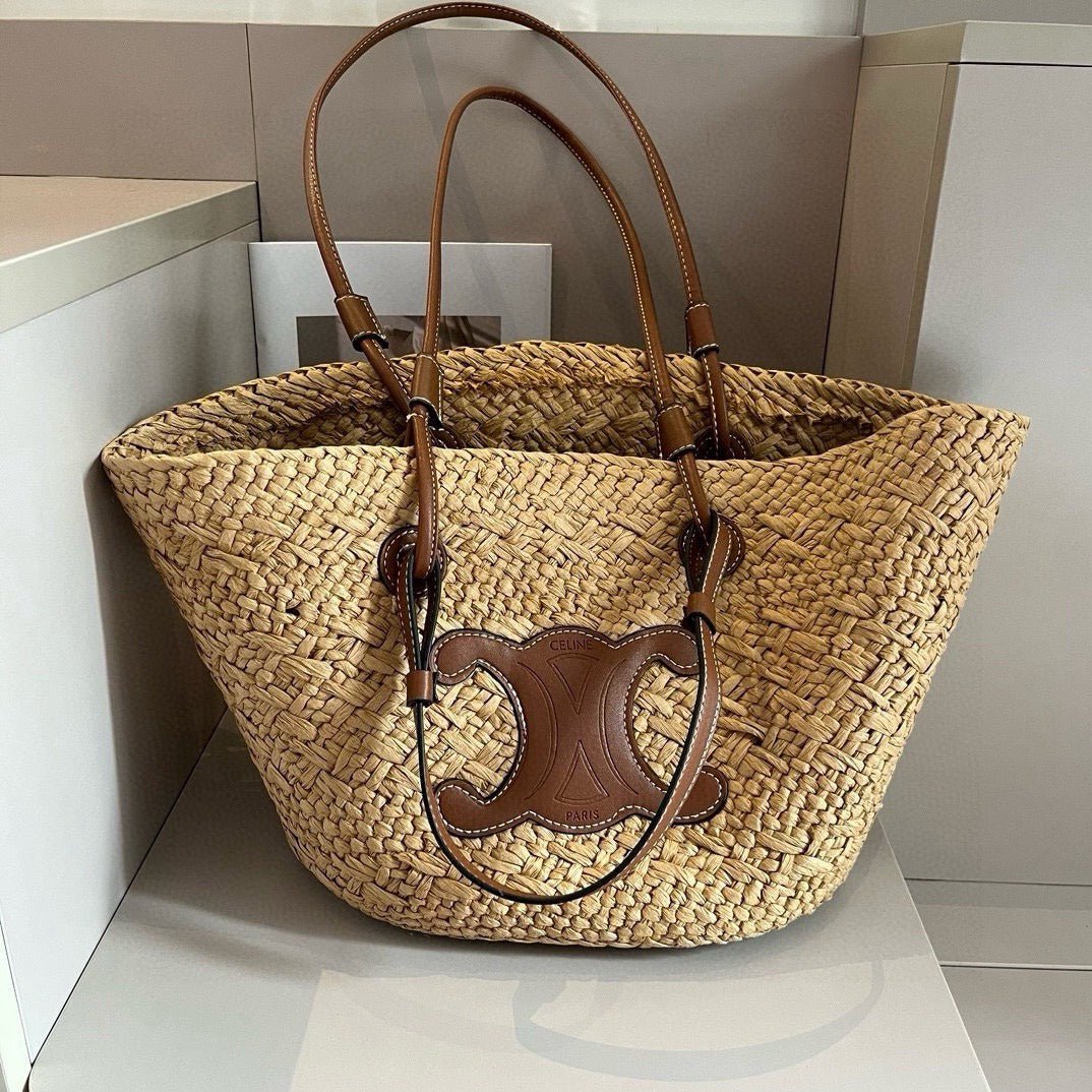 CE 25 Straw bag Raffia grass hand-woven bag