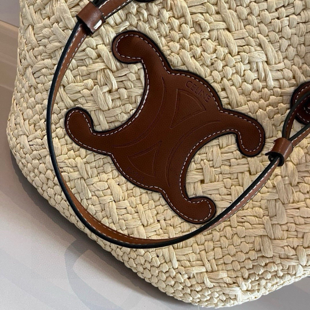 CE 25 Straw bag Raffia grass hand-woven bag