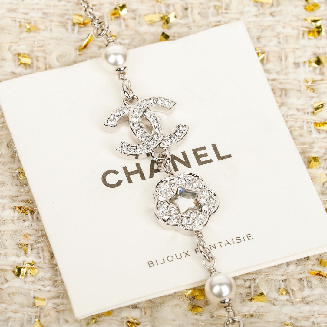 C 25Star Diamond Clover Bracelet