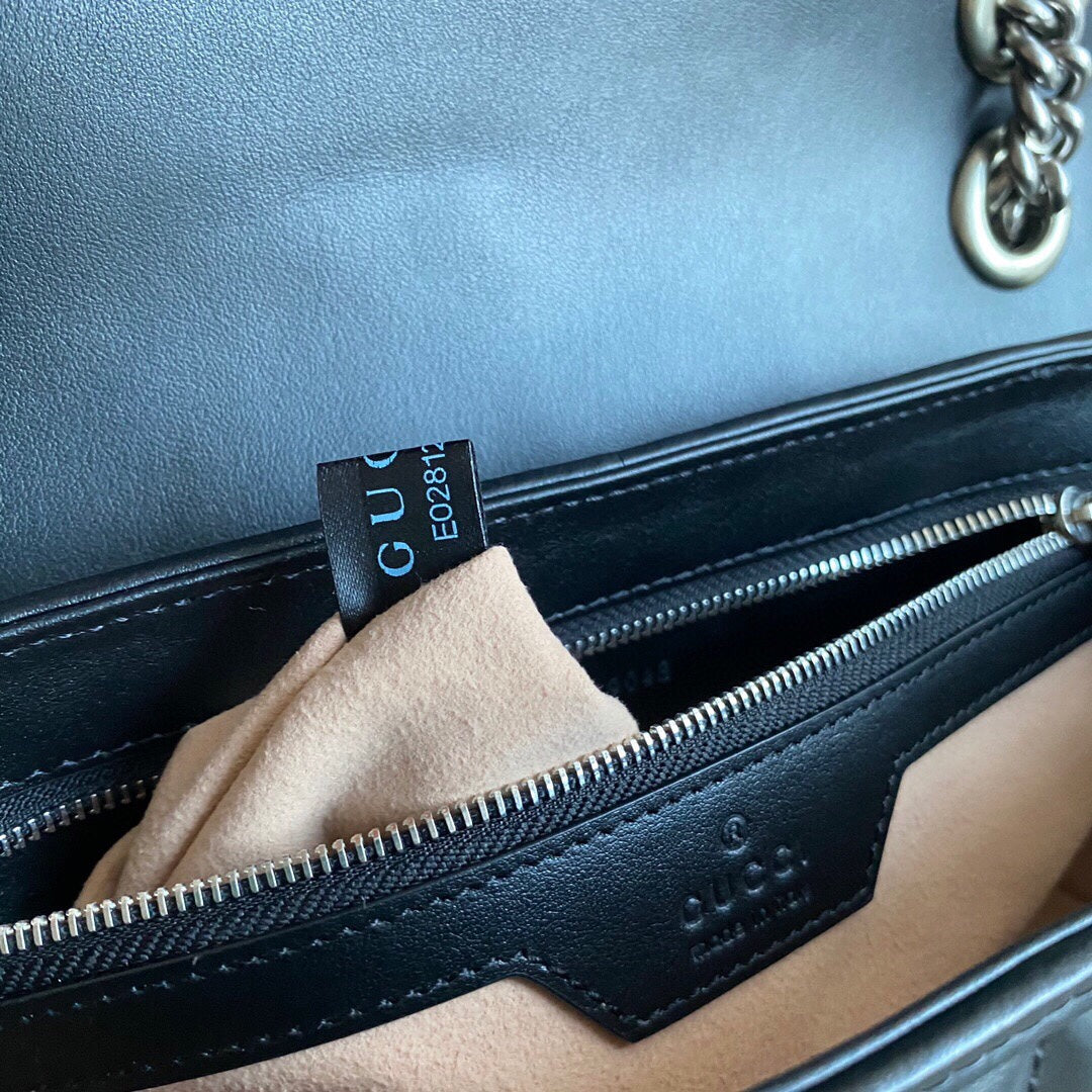 G Marmont small shoulder bag Black / White / Dusty Pink / Gray Blue