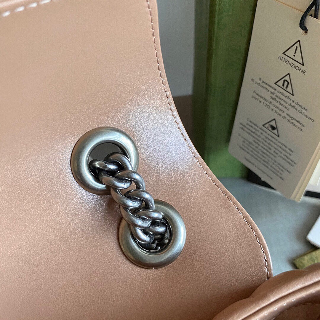 G Marmont small shoulder bag Black / White / Dusty Pink / Gray Blue