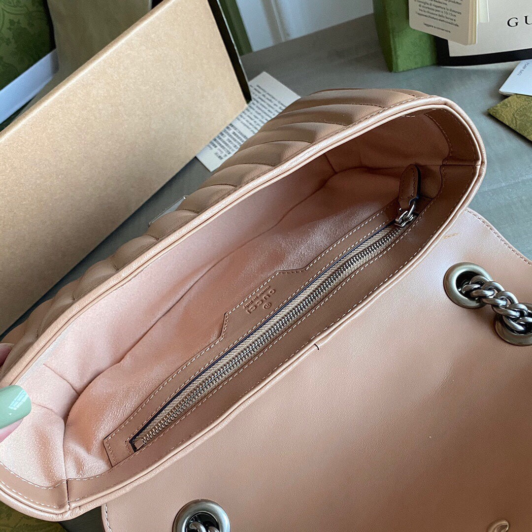 G Marmont small shoulder bag Black / White / Dusty Pink / Gray Blue