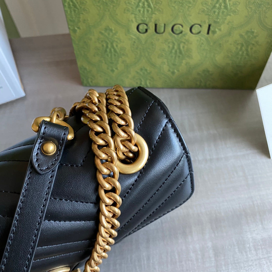 G Marmont small shoulder bag Black / White / Red / Gray Blue