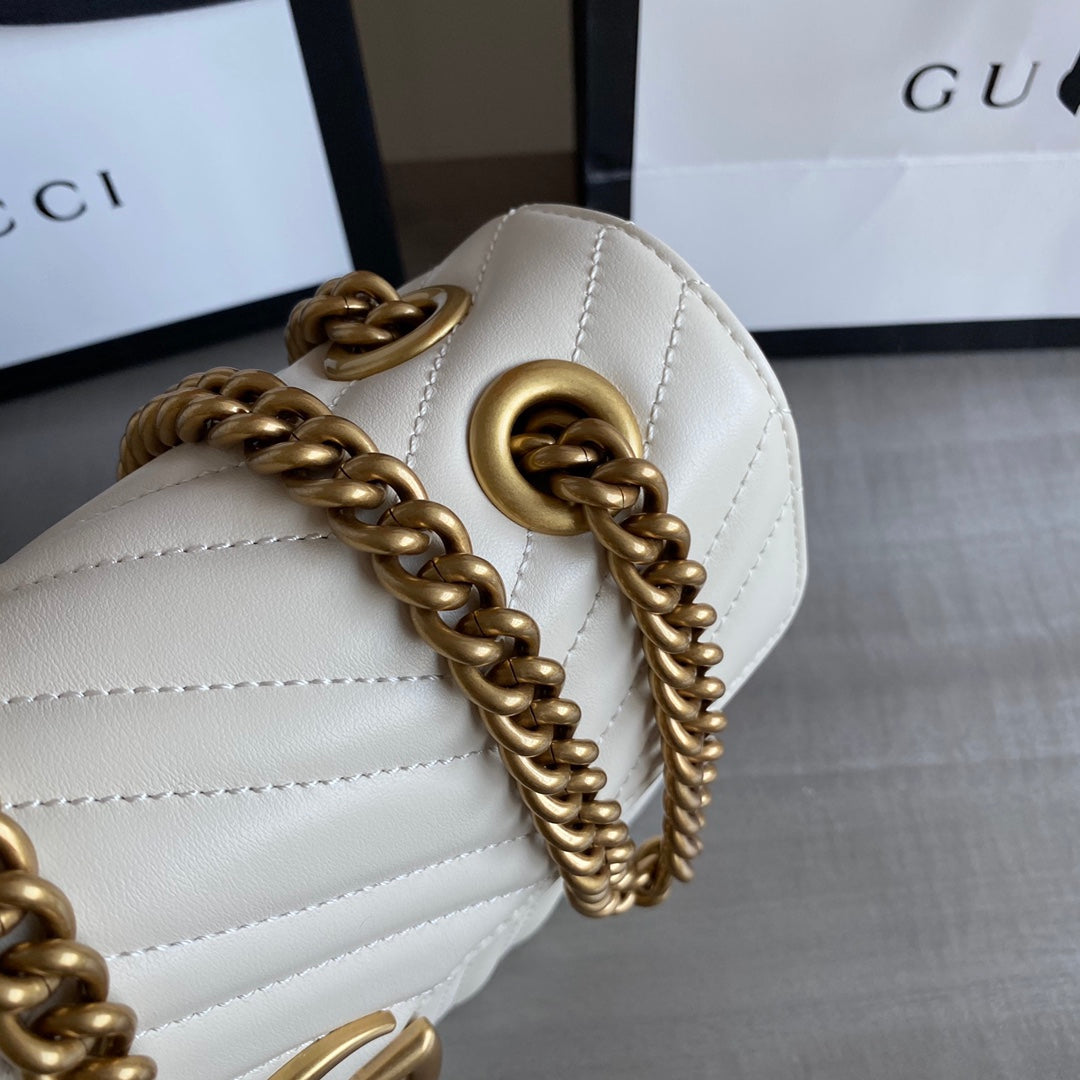 G Marmont small shoulder bag Black / White / Red / Gray Blue