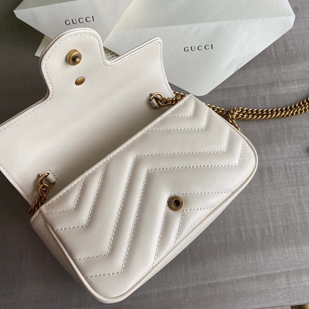G Marmont super mini bag Black / White / Red / Gray Blue