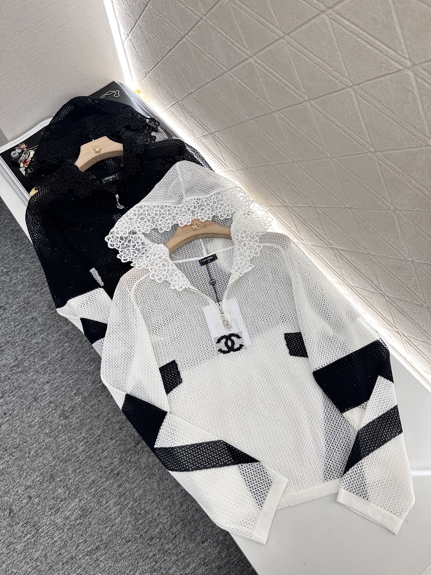 C 2025 new product Hollow knitted long sleeves
