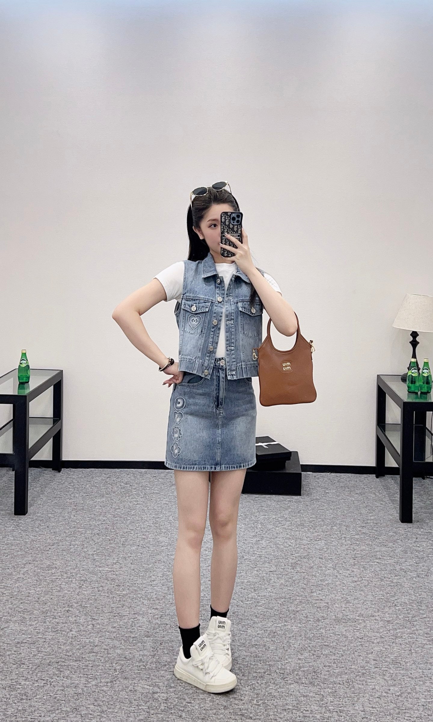 C 2025 new product Denim vest set
