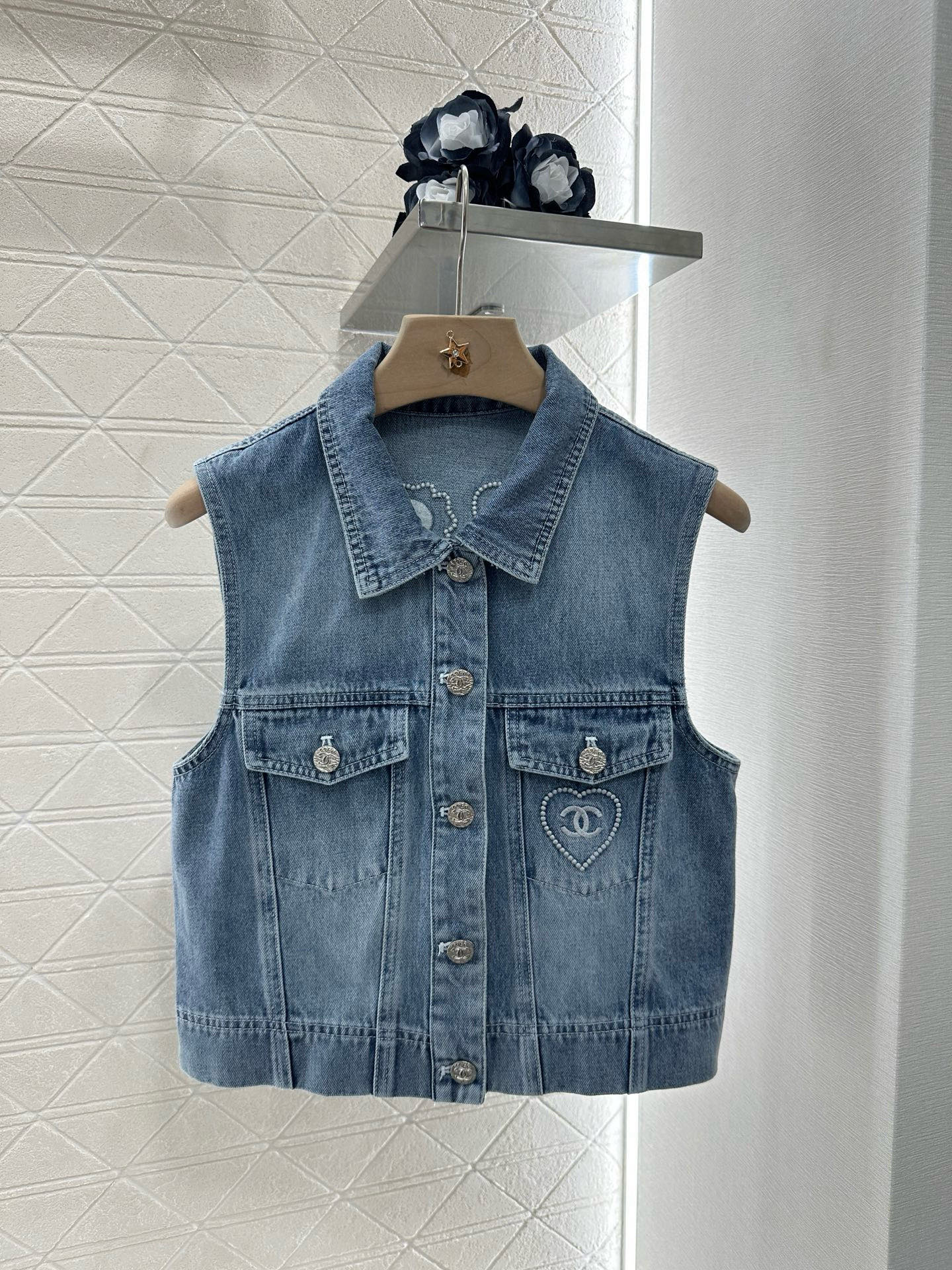 C 2025 new product Denim vest set