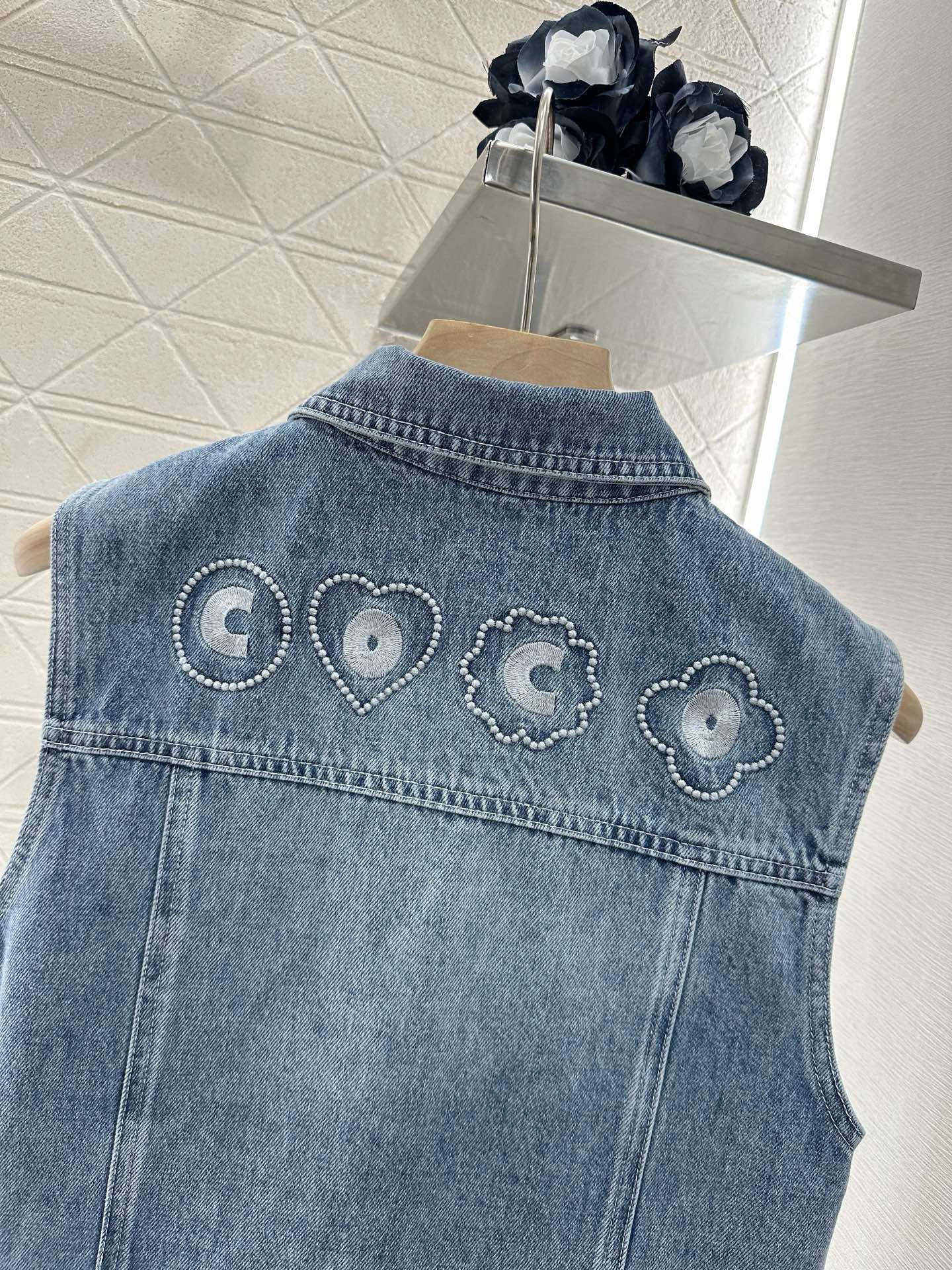 C 2025 new product Denim vest set