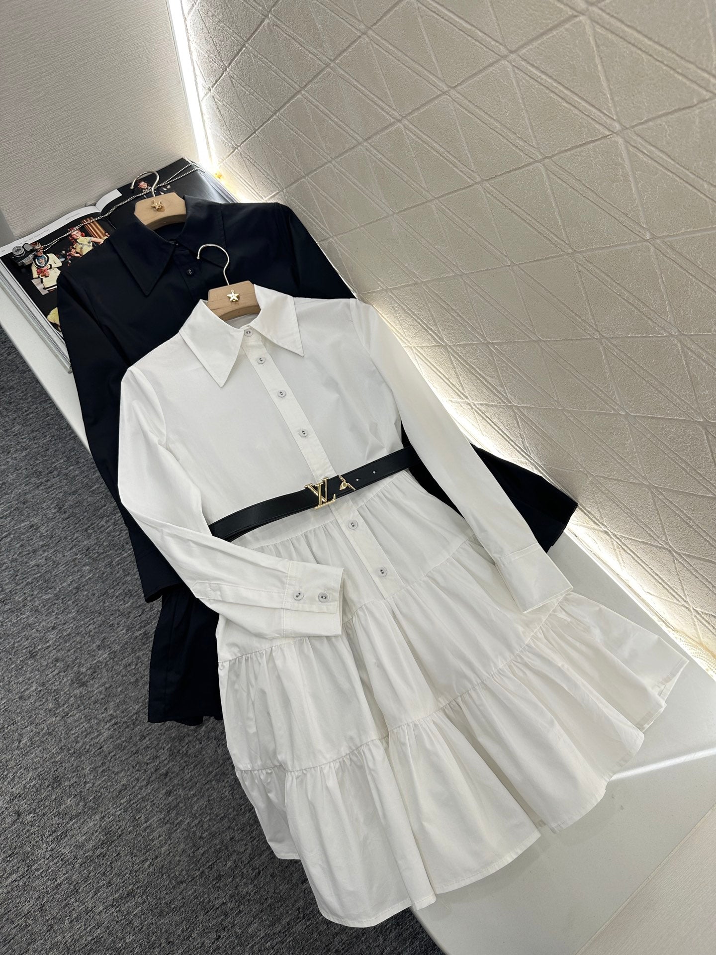 L 2025 new products Belt dress(with a belt)