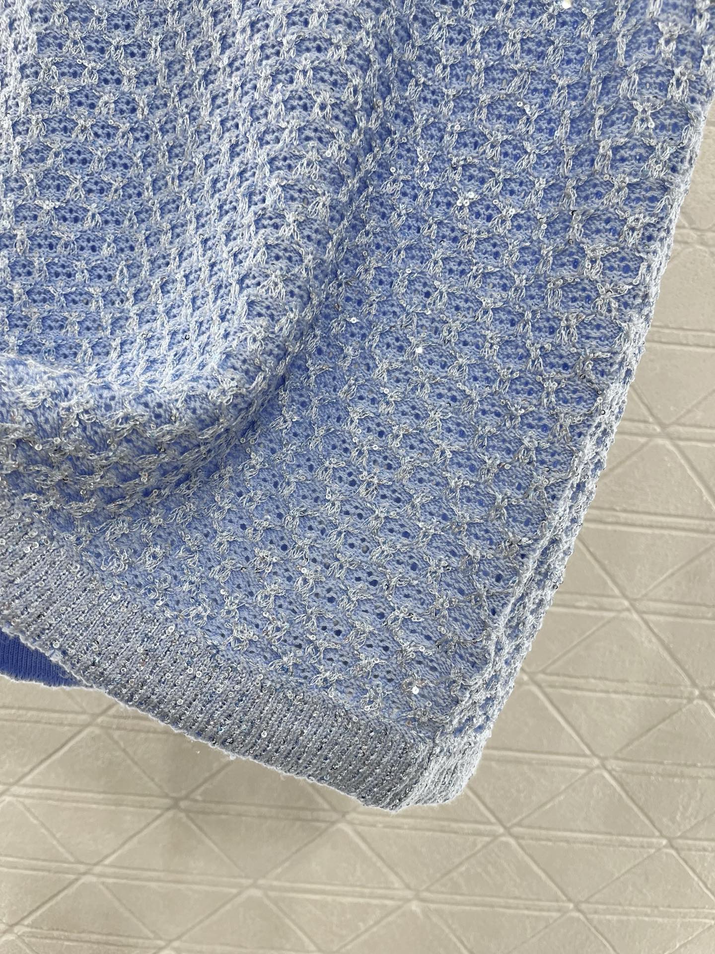 C*♥2025 new product Sequined hollow vest