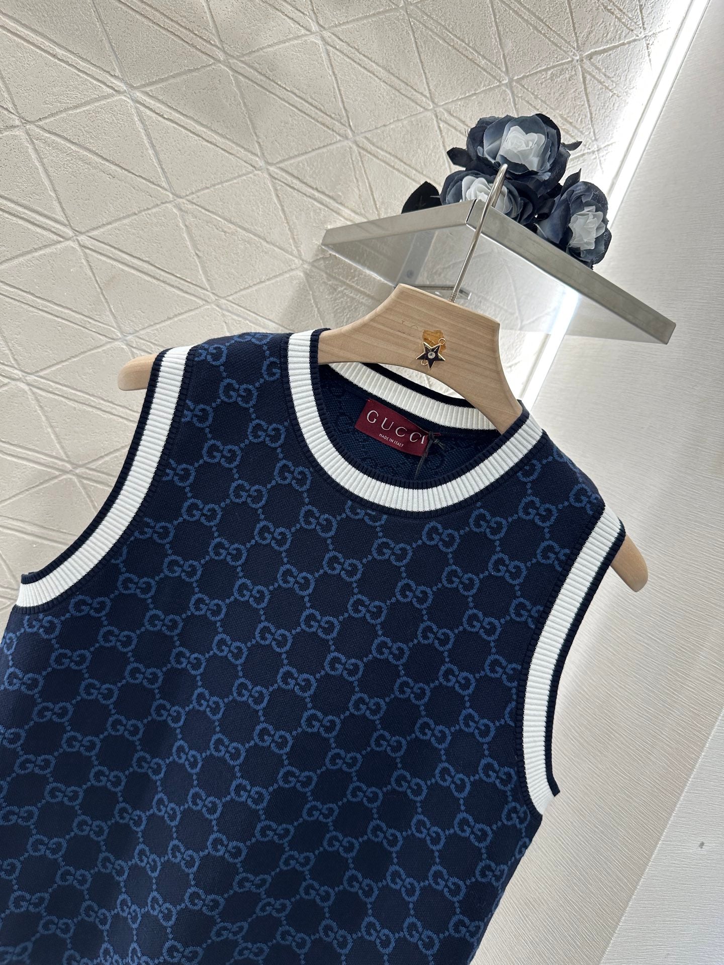 G 2025 new work Jacquard knitted vest