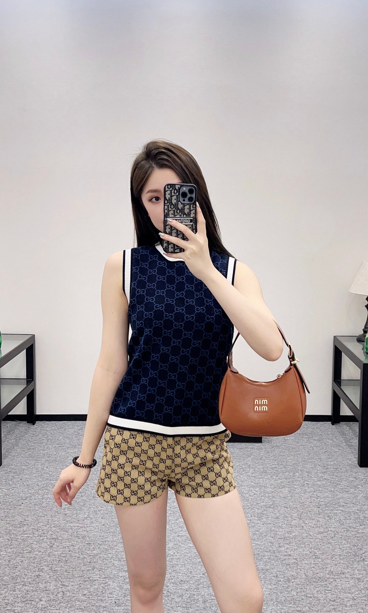 G 2025 new work Jacquard knitted vest