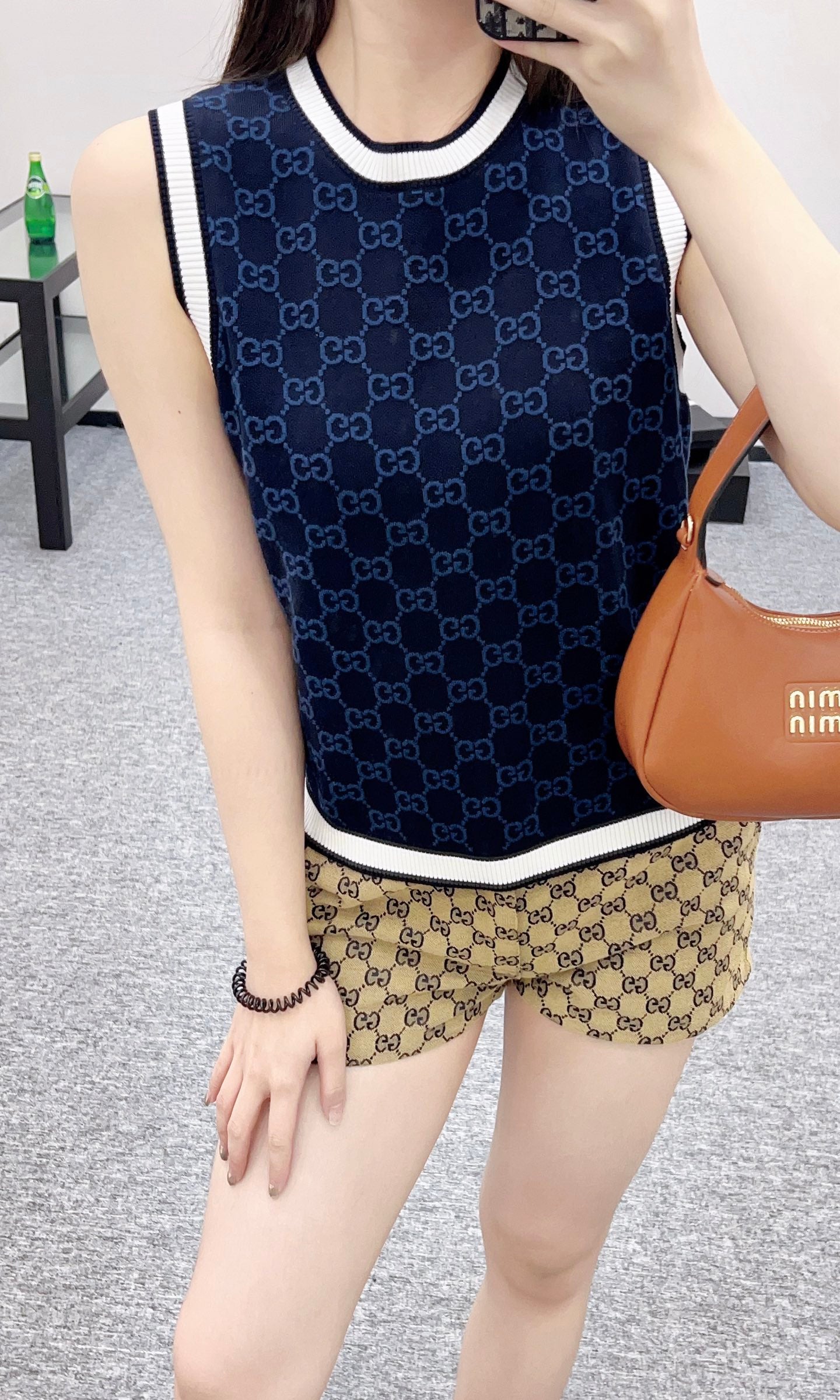 G 2025 new work Jacquard knitted vest