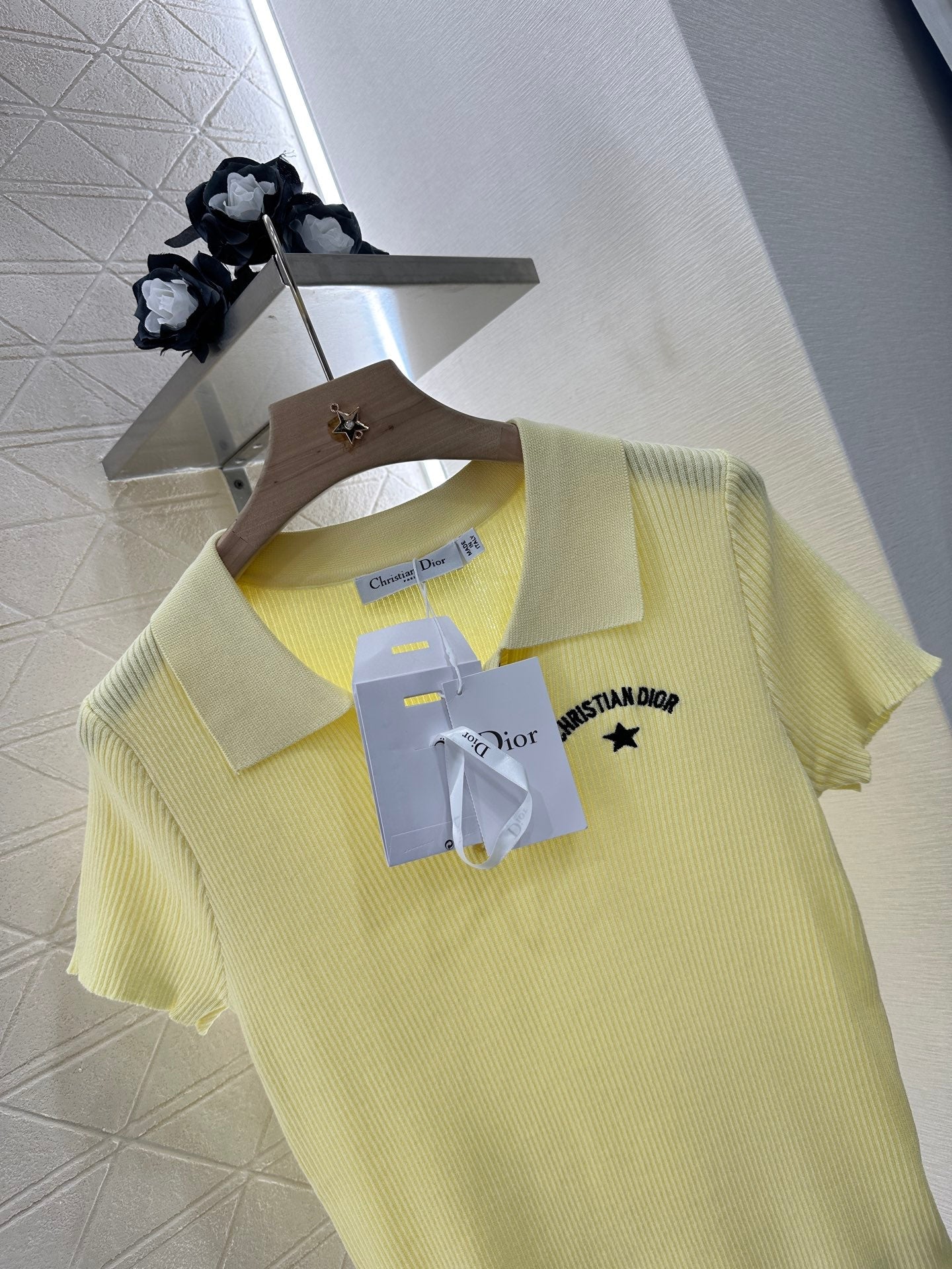 D*♥2025 new product Slim fit knitted short sleeves
